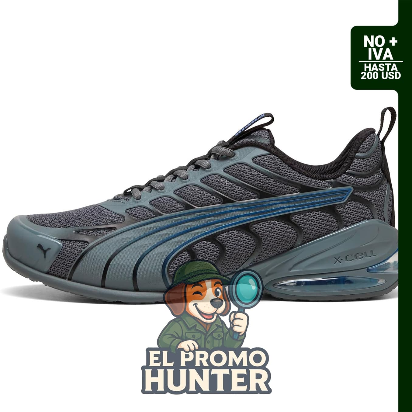 PUMA Hombres Voltra Lace Up Zapatillas Casual - Rojo