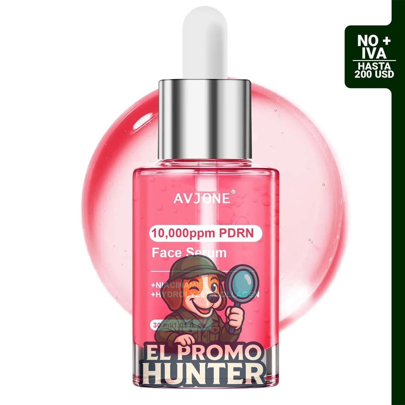Suero PDRN para la cara con 10% de niacinamida y colágeno, 30 ml.