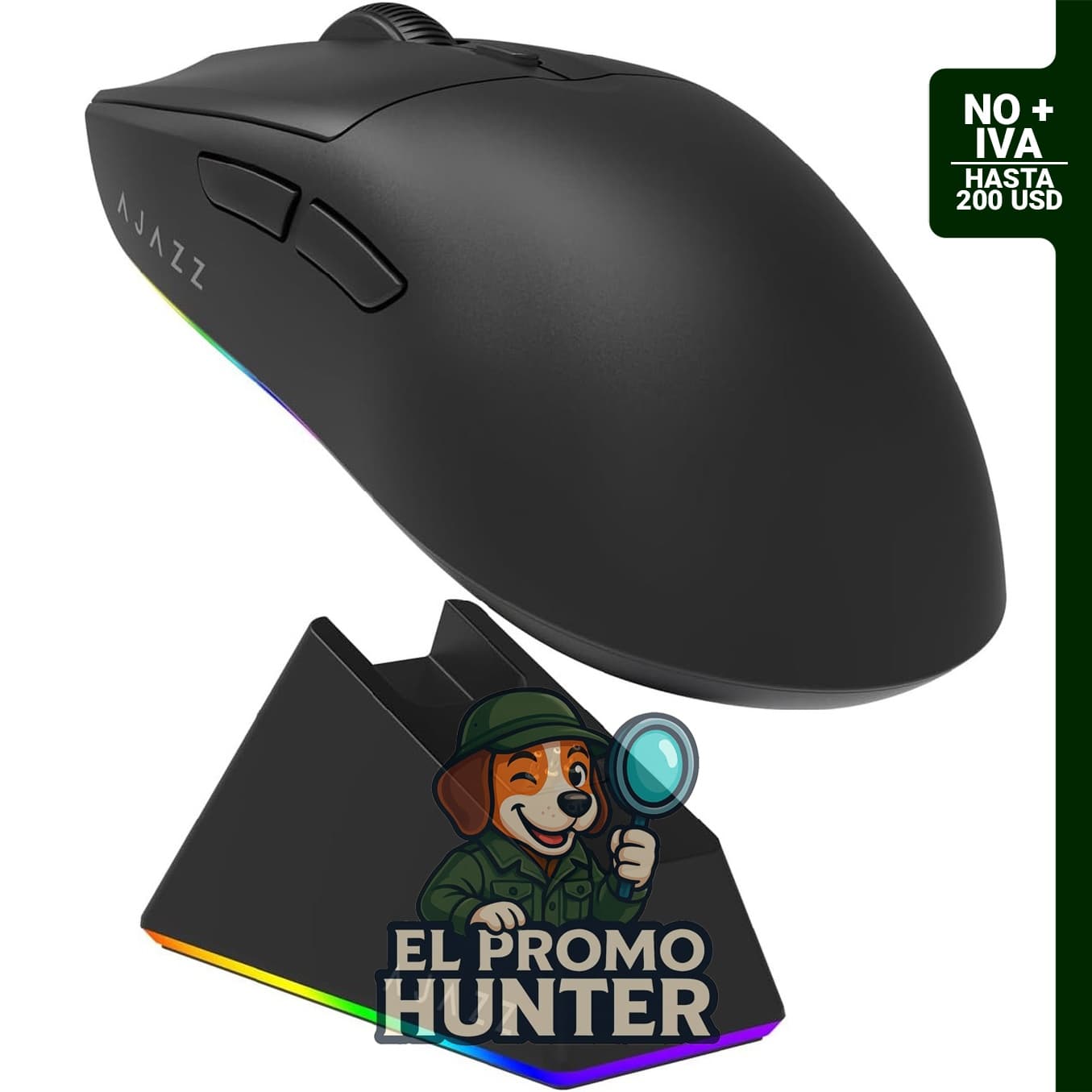 MechLands AJAZZ AJ139 V2 MC Mouse para juegos, 12,000 DPI, sensor PAW3311, batería de 500 mAh.