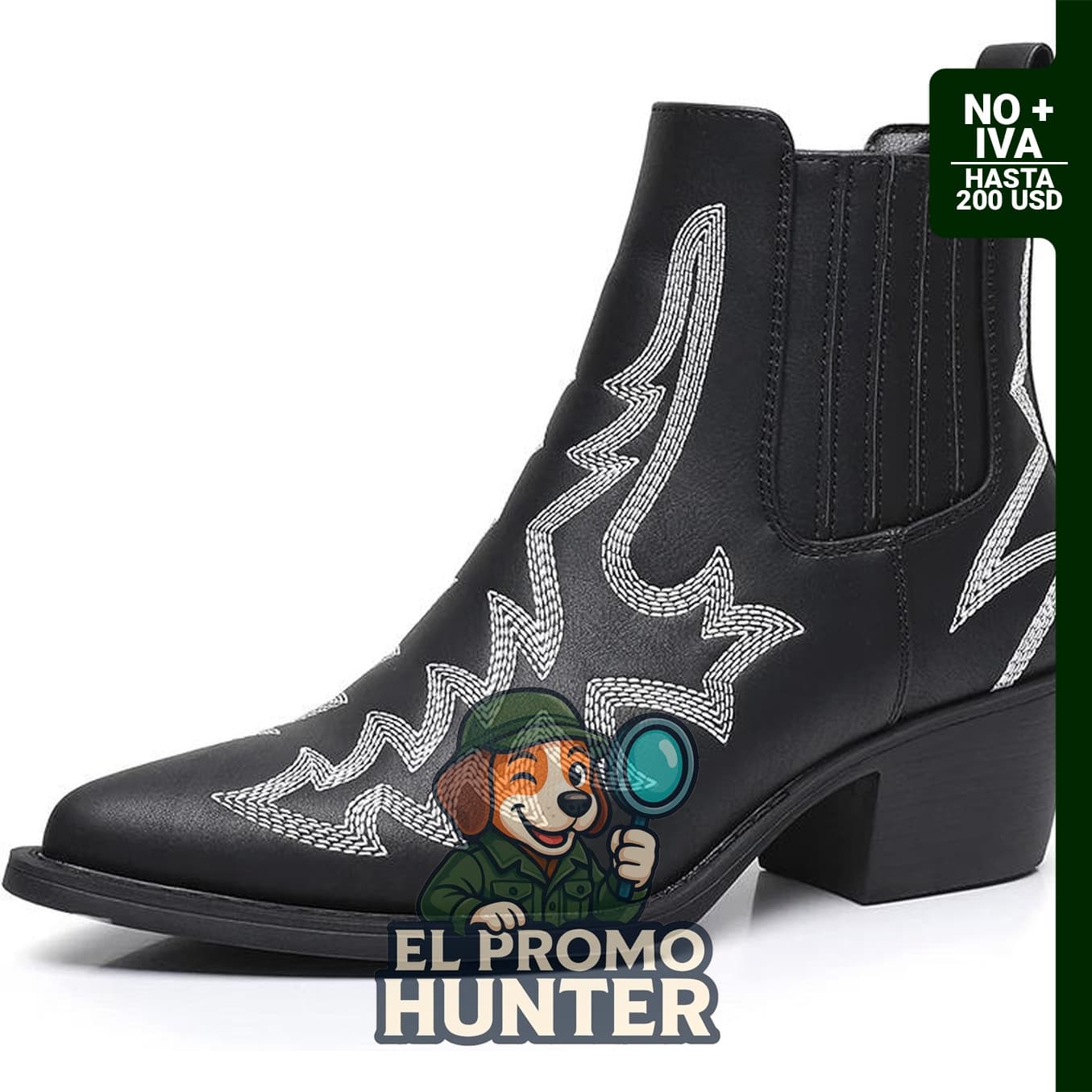 Botas vaqueras GLOBALWIN para mujer, tipo Chelsea, sin cordones, punta puntiaguda.