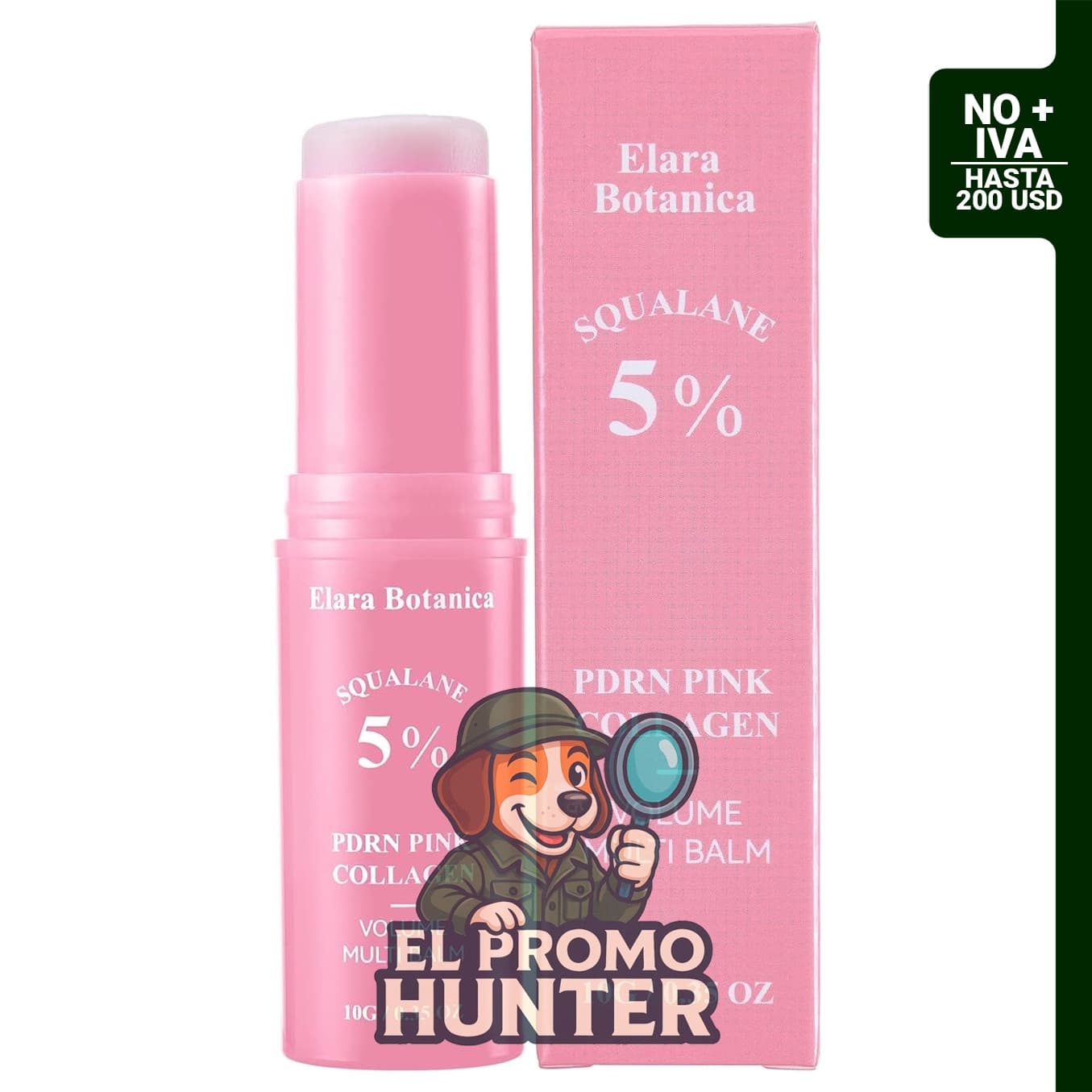 PDRN Barra de bálsamo múltiple con colágeno rosa y Volufiline.