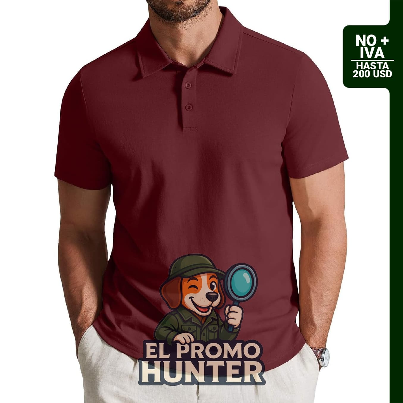 COOFANDY Polo de algodón para hombre, camisa de golf de manga corta con 3 botones.