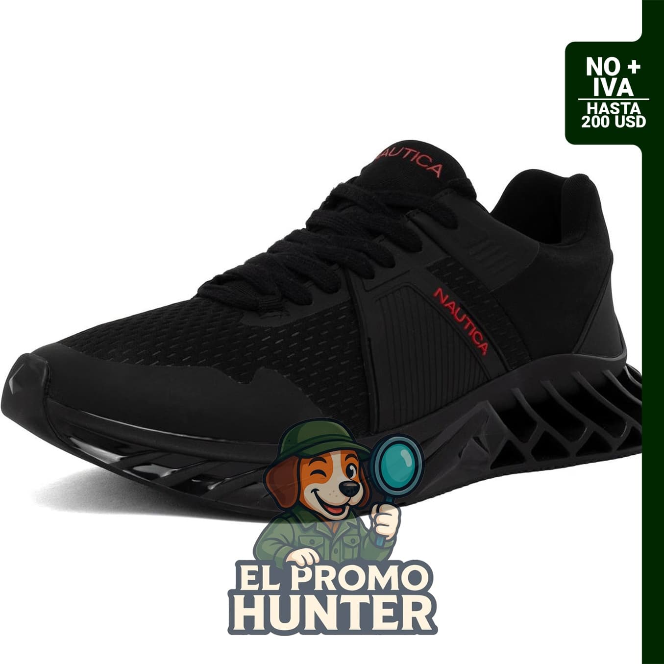 Nautica Zapatillas deportivas casual para hombre, ligeras, con cordones, para caminar y gimnasio.