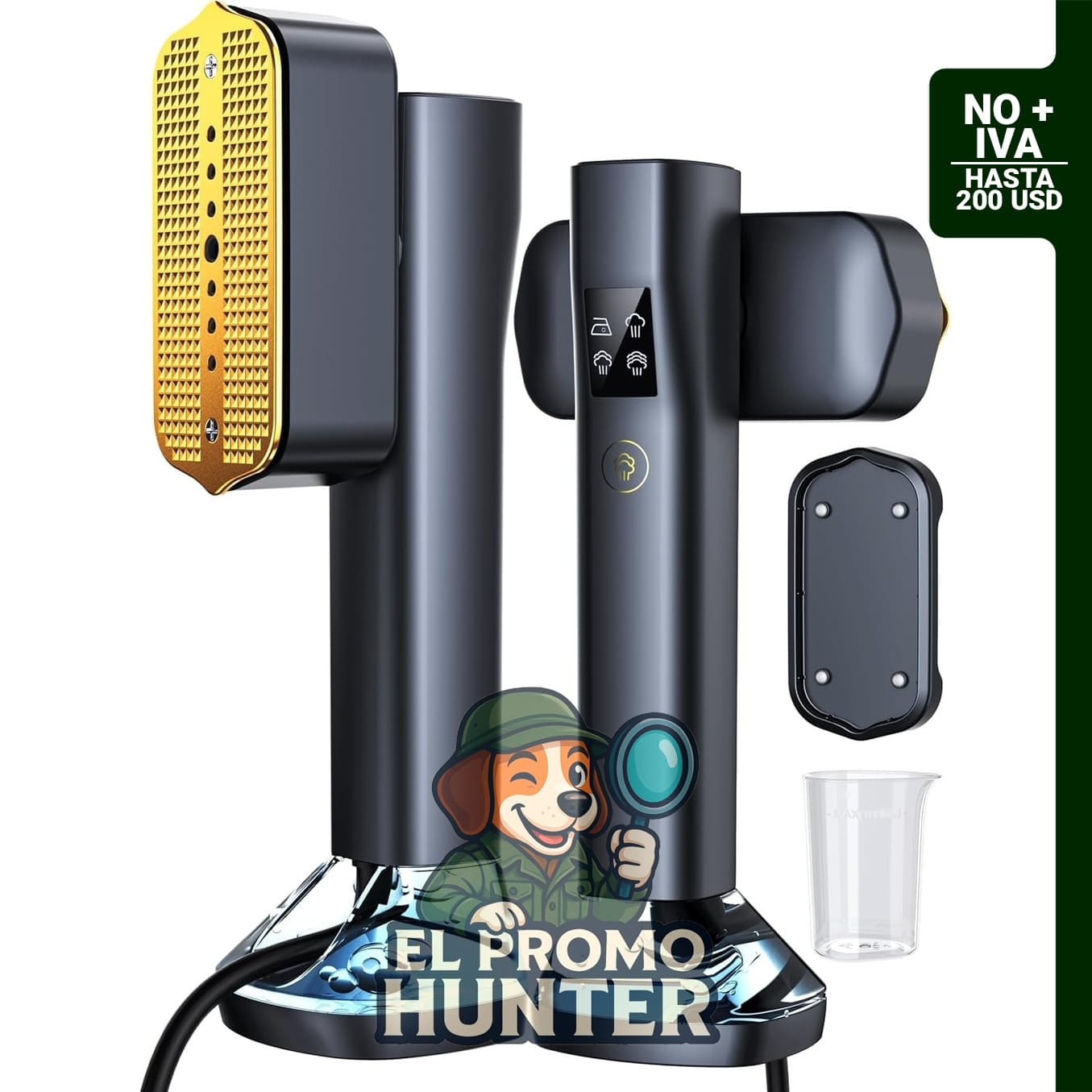 Vaporizador portátil de mano Hocyhaoder, 6.8 fl oz, 1000 W, calentamiento en 15 segundos.
