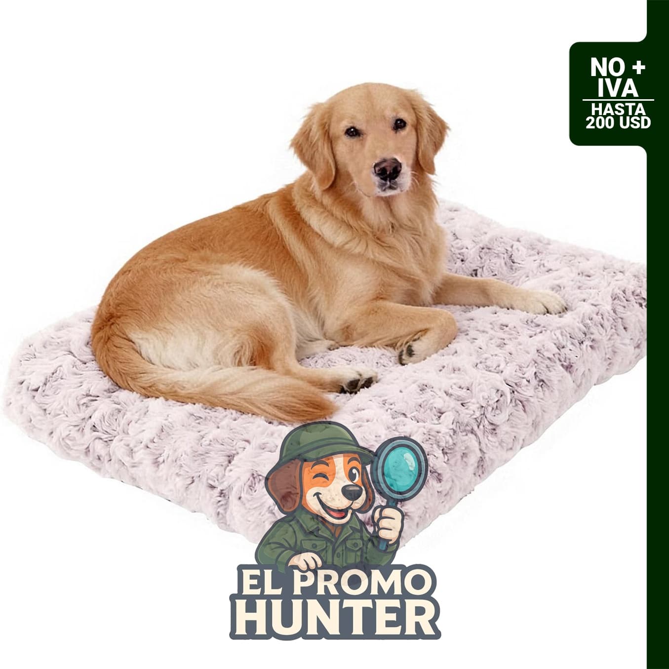 Cama ortopédica JimaPaws para perros, lavable, con soporte de cojín grueso y parte inferior antideslizante.