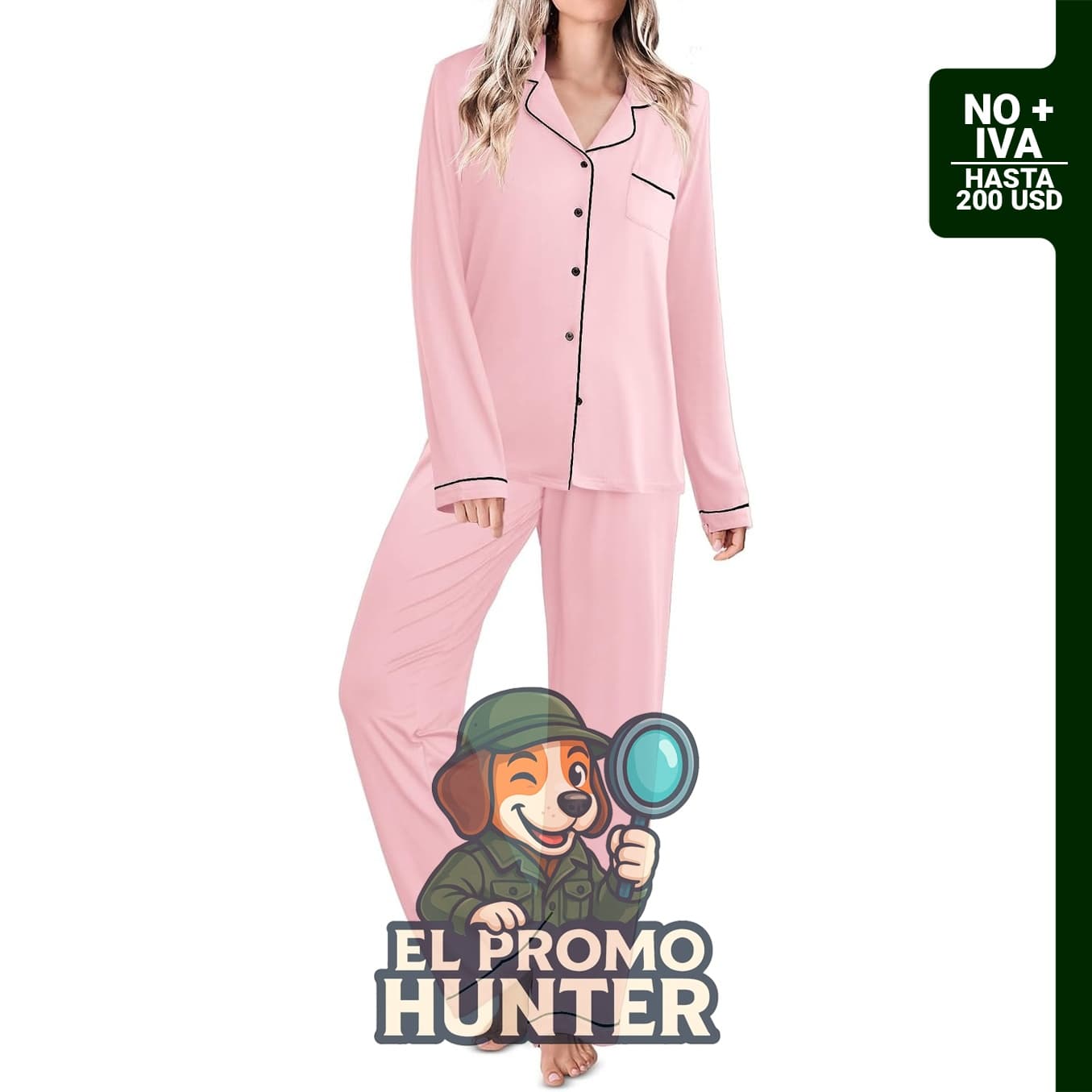 Conjunto de pijama largo clásico Ekouaer para mujer, disponible en tallas S-XXL.