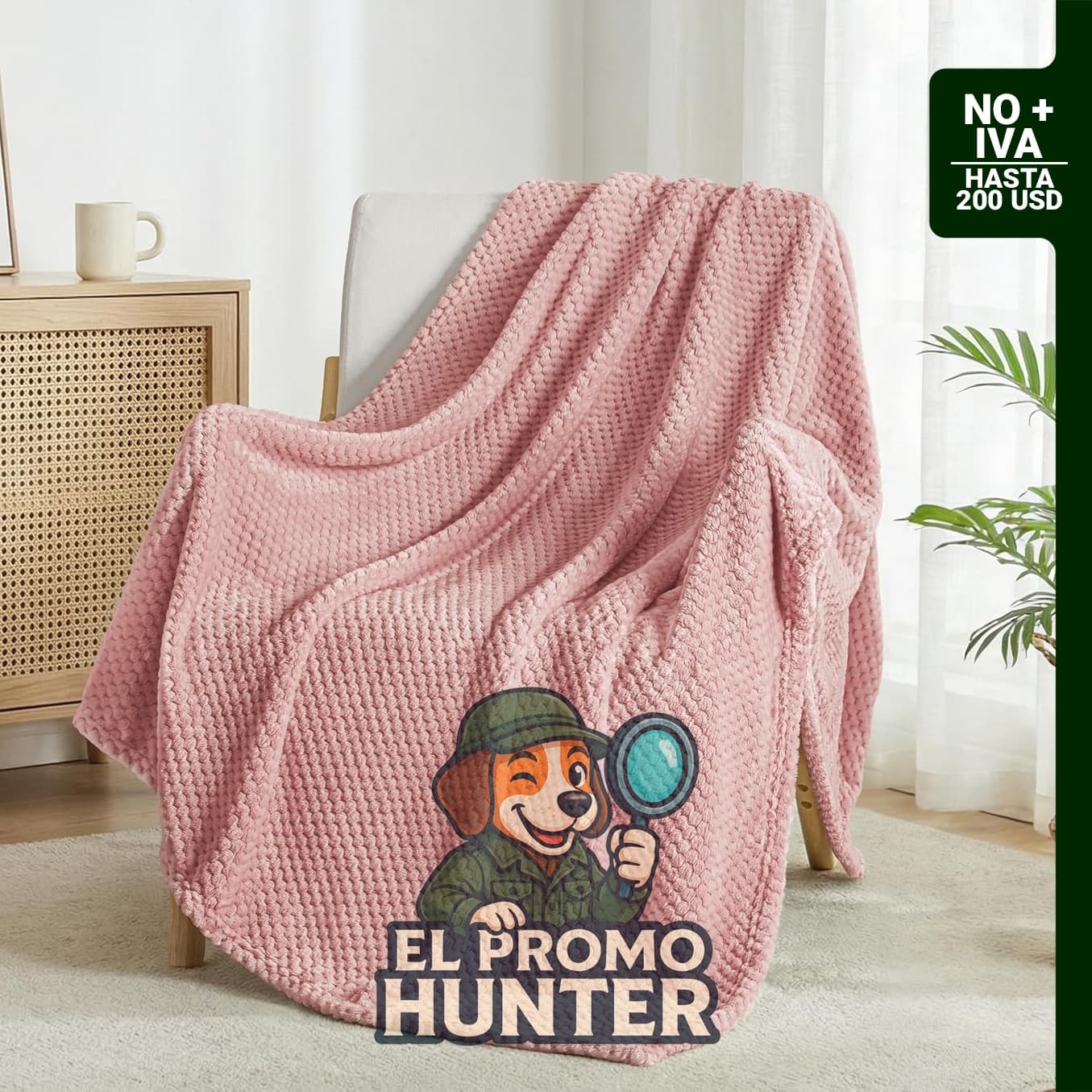 Exclusivo Mezcla Manta de forro polar extragrande, 50 x 70 pulgadas (127 x 178 cm), color rosado grisáceo.