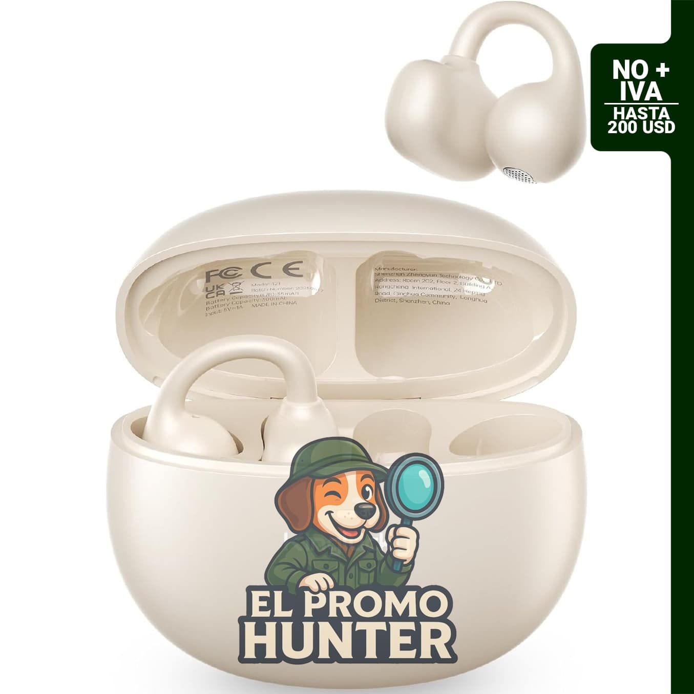 Kinglucky Auriculares inalámbricos Bluetooth 5.4, 40 horas de reproducción, ajuste cómodo para orejas pequeñas.