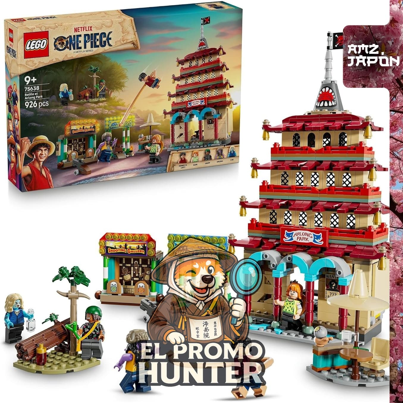 Lego One Piece Aaron Park Battle 75638, set de construcción para niños.