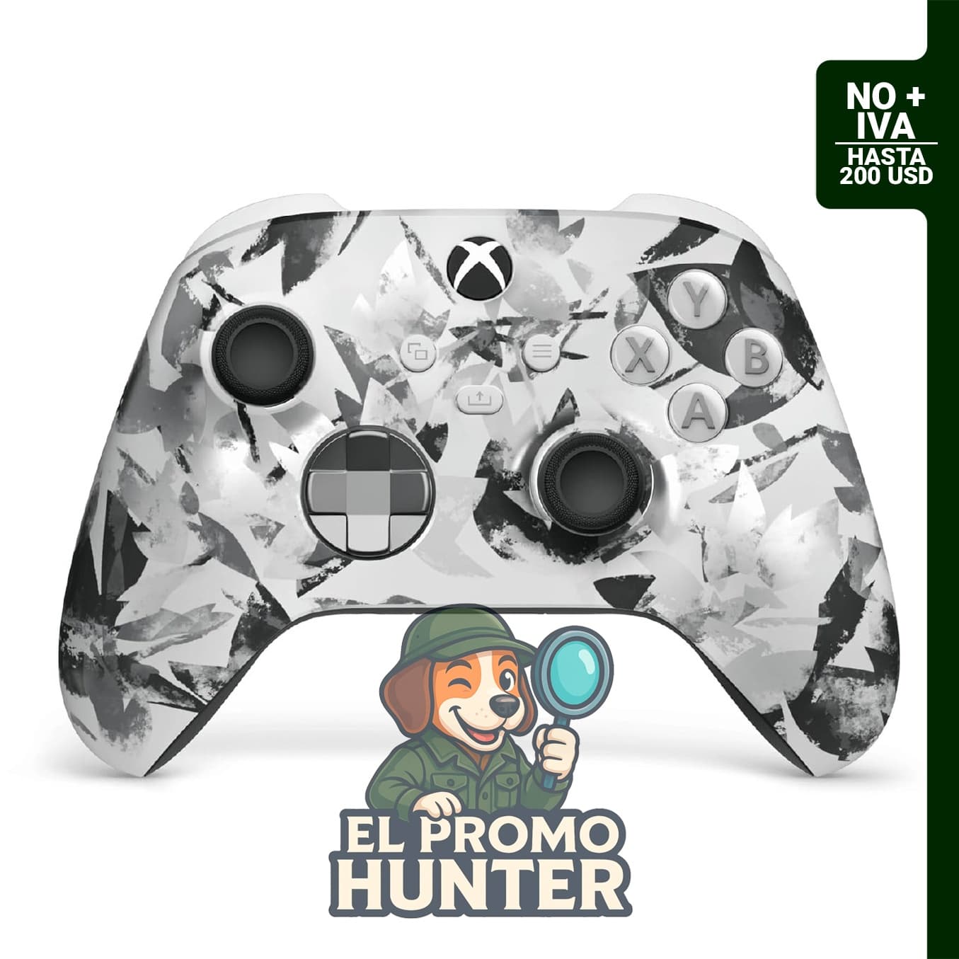 Controlador Inalámbrico Microsoft Xbox Storm Breaker Special Edition con conectividad Bluetooth y D-Pad híbrido.