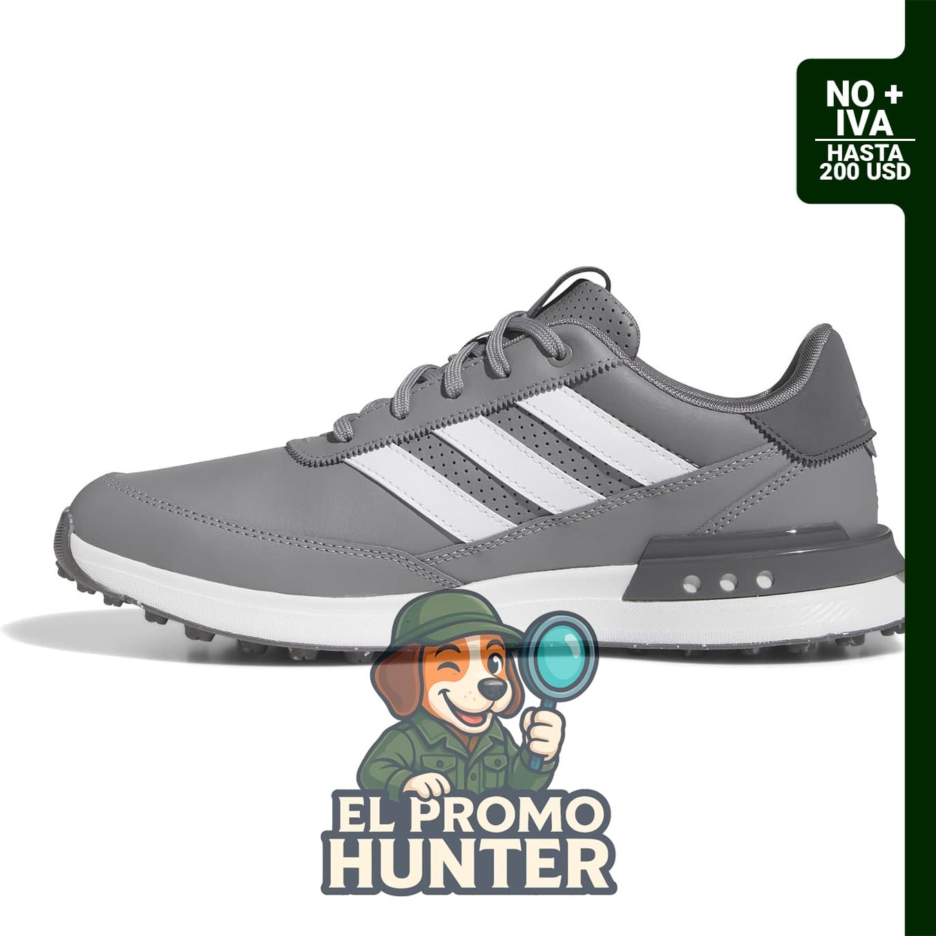 adidas Zapatos de golf S2g de cuero sin picos 24 para hombre.