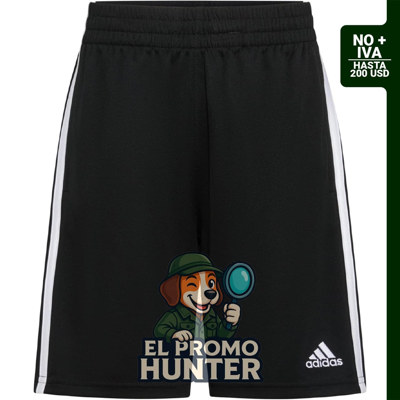 Pantalones cortos adidas Classic 3 Stripe para niños.
