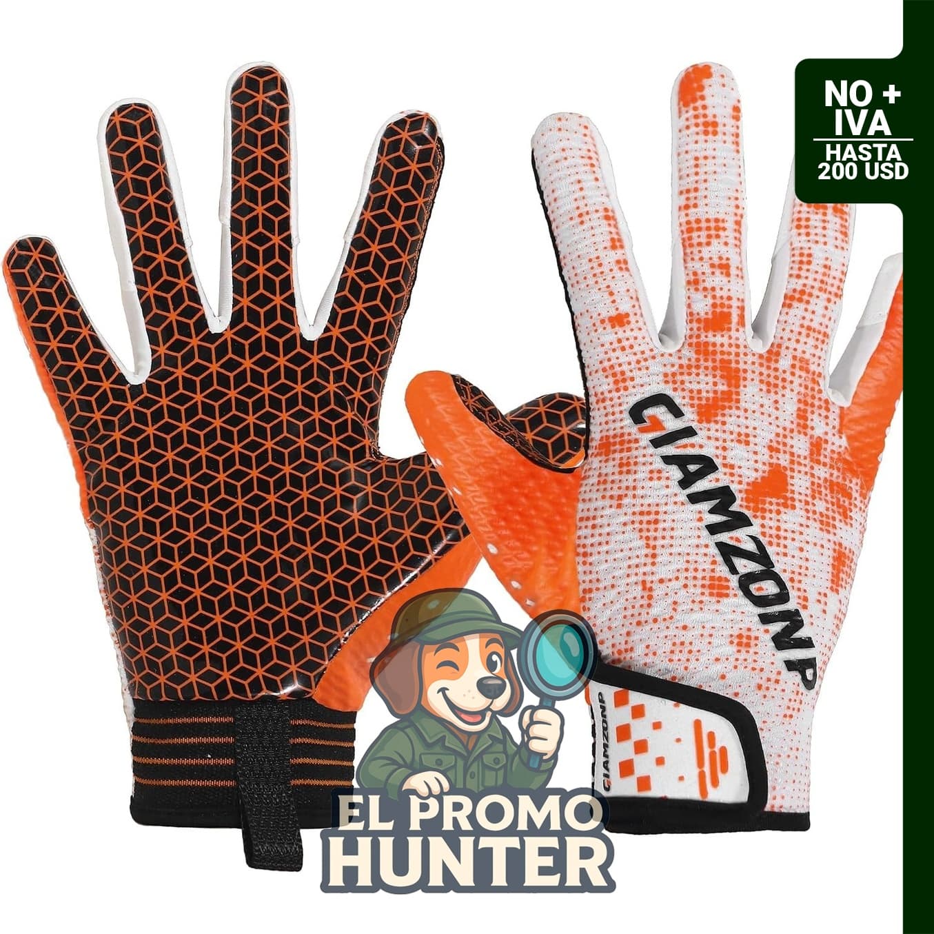 Guantes de fútbol juvenil para niños y niñas, ajuste cómodo.