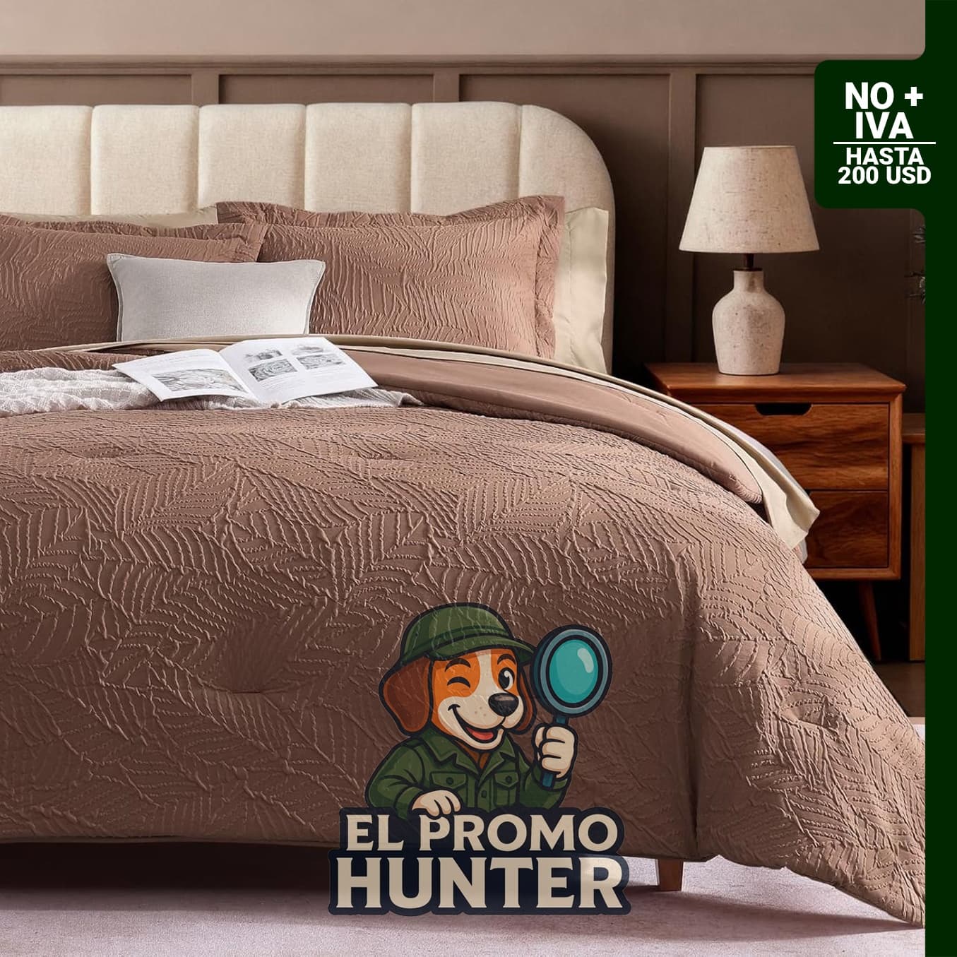 Geniospin juego de edredón individual con edredón, sábanas, funda de almohada y funda decorativa, 5 piezas.