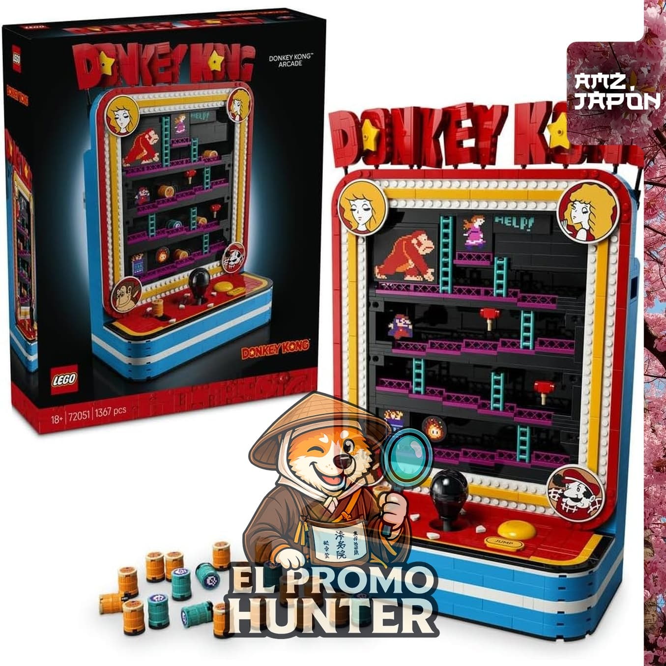 LEGO Super Mario Donkey Kong Arcade Game 72051, set de construcción para niños.
