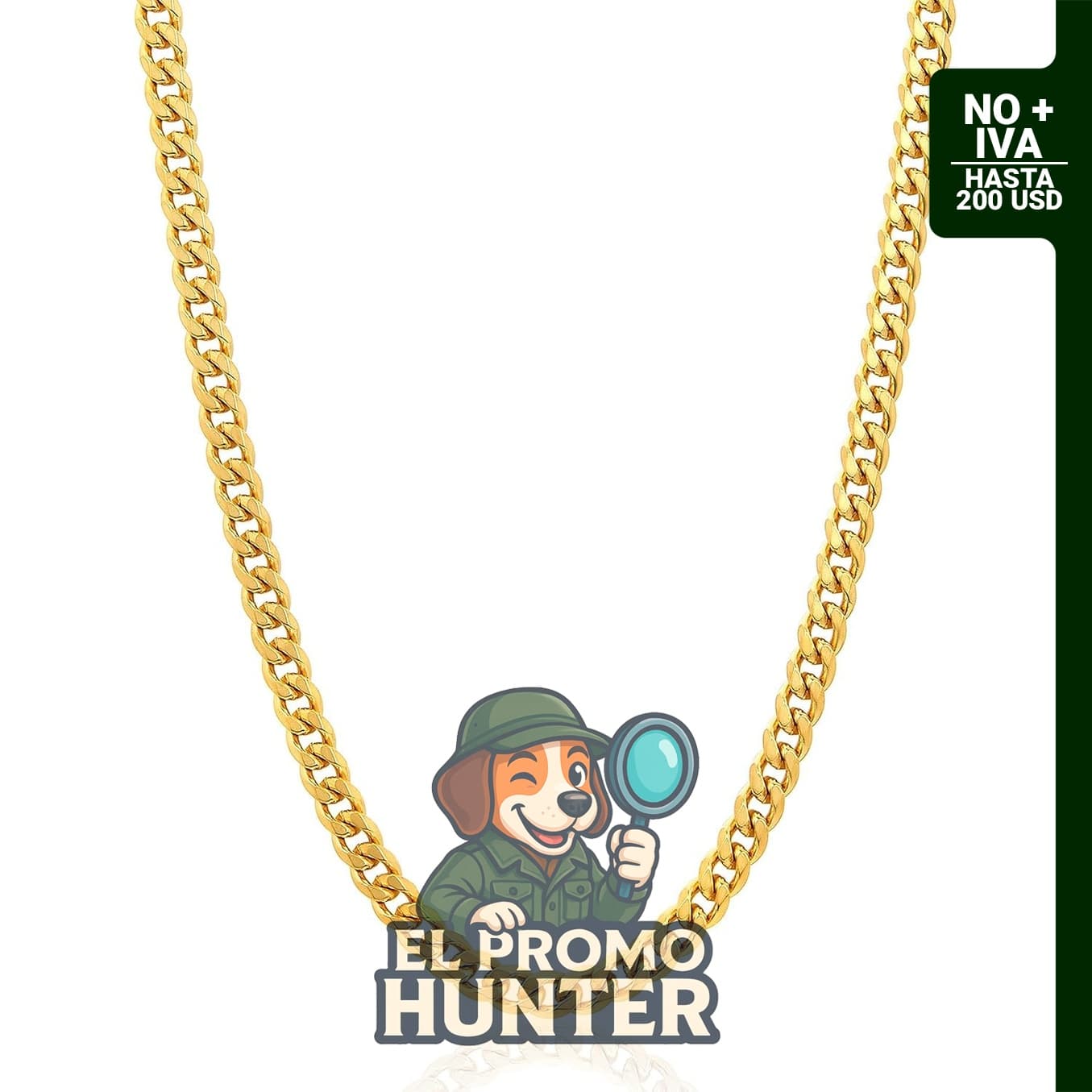Collar de acero inoxidable Invicta Jewelry para hombre, cadena curb de 24" (61 cm) y 6mm-11.5mm de ancho.