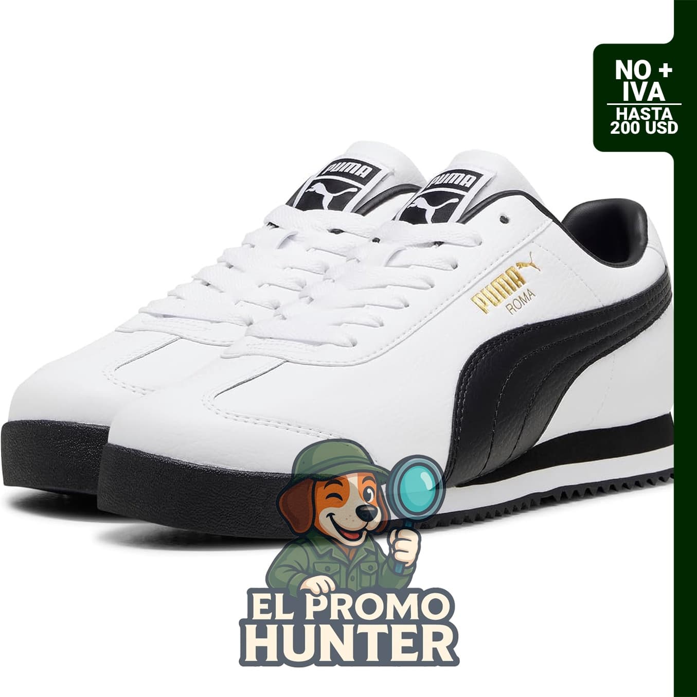 PUMA Zapatillas Roma para hombre, calzado deportivo con diseño clásico.