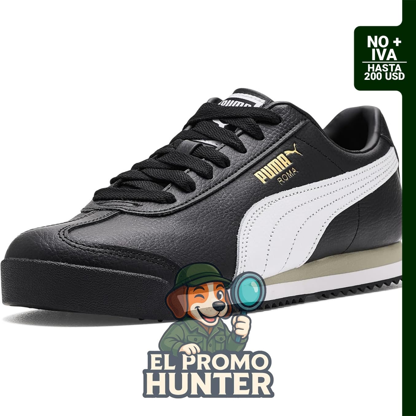 PUMA Zapatillas Roma para hombre, calzado deportivo con diseño clásico.