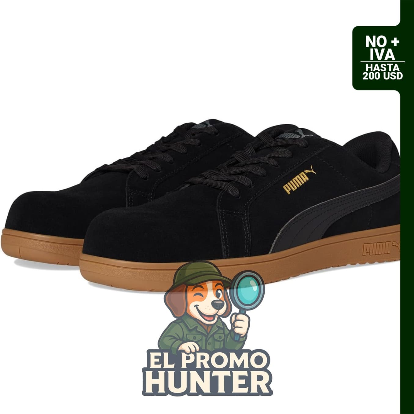 Puma Hombre Iconic Suede Low ASTM Sd, calzado de trabajo con certificación ASTM.