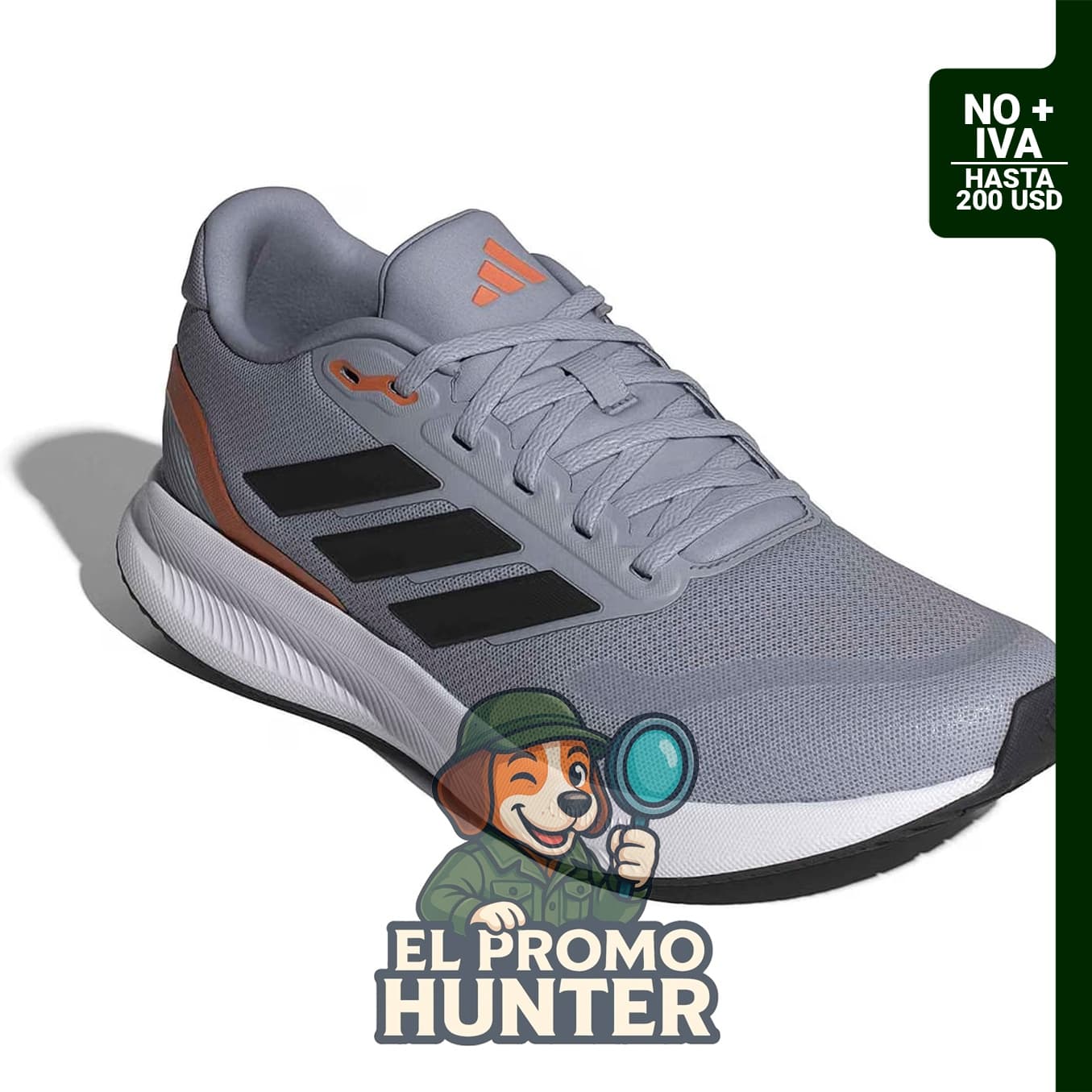 Adidas Tenis Run Falcon 5 para hombre, calzado deportivo con diseño ligero.
