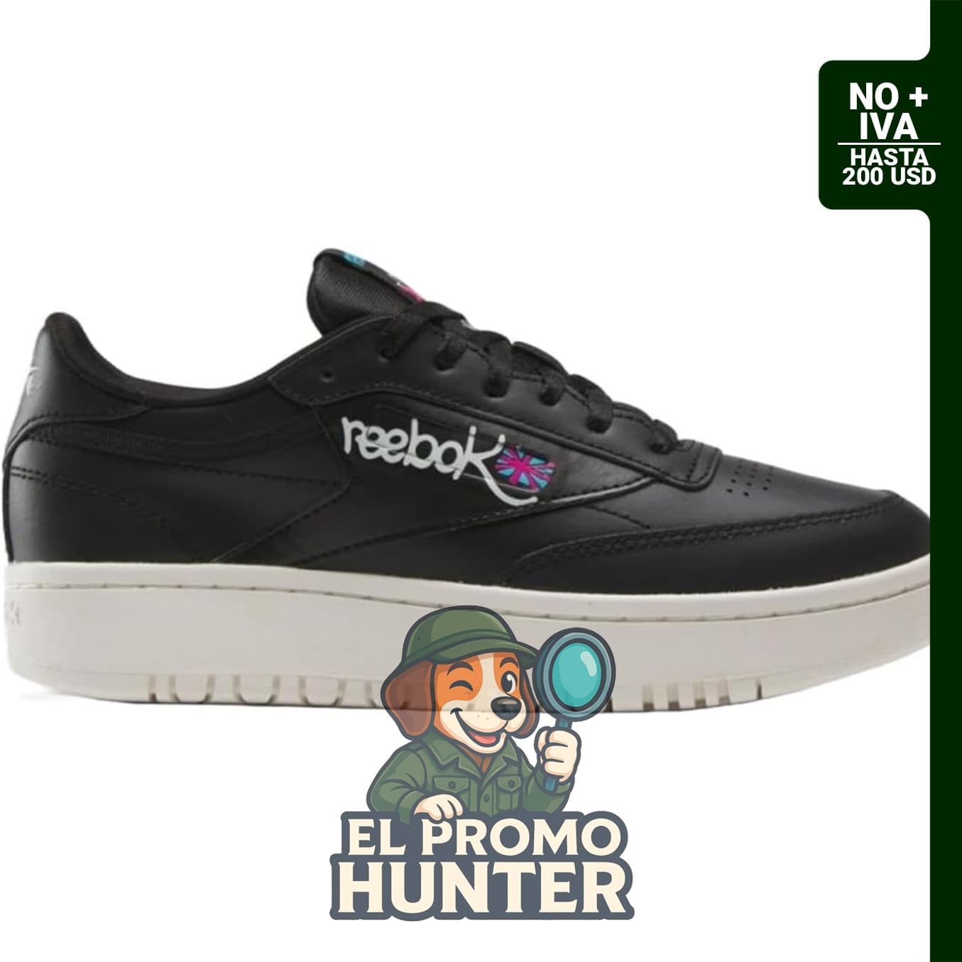 Reebok Tenis Club C Double para mujer, calzado deportivo con diseño clásico.