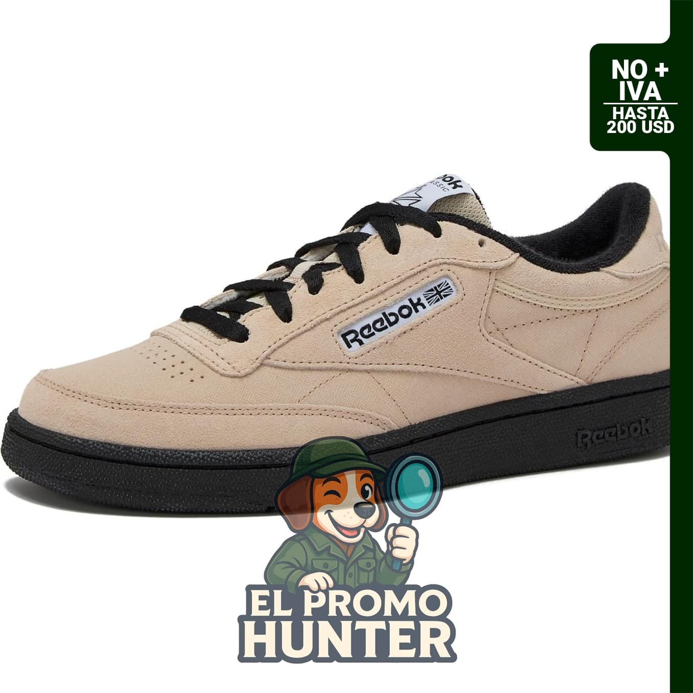 Reebok Club C 85 - Zapatos de tenis para hombre, zapatillas casuales en color blanco.
