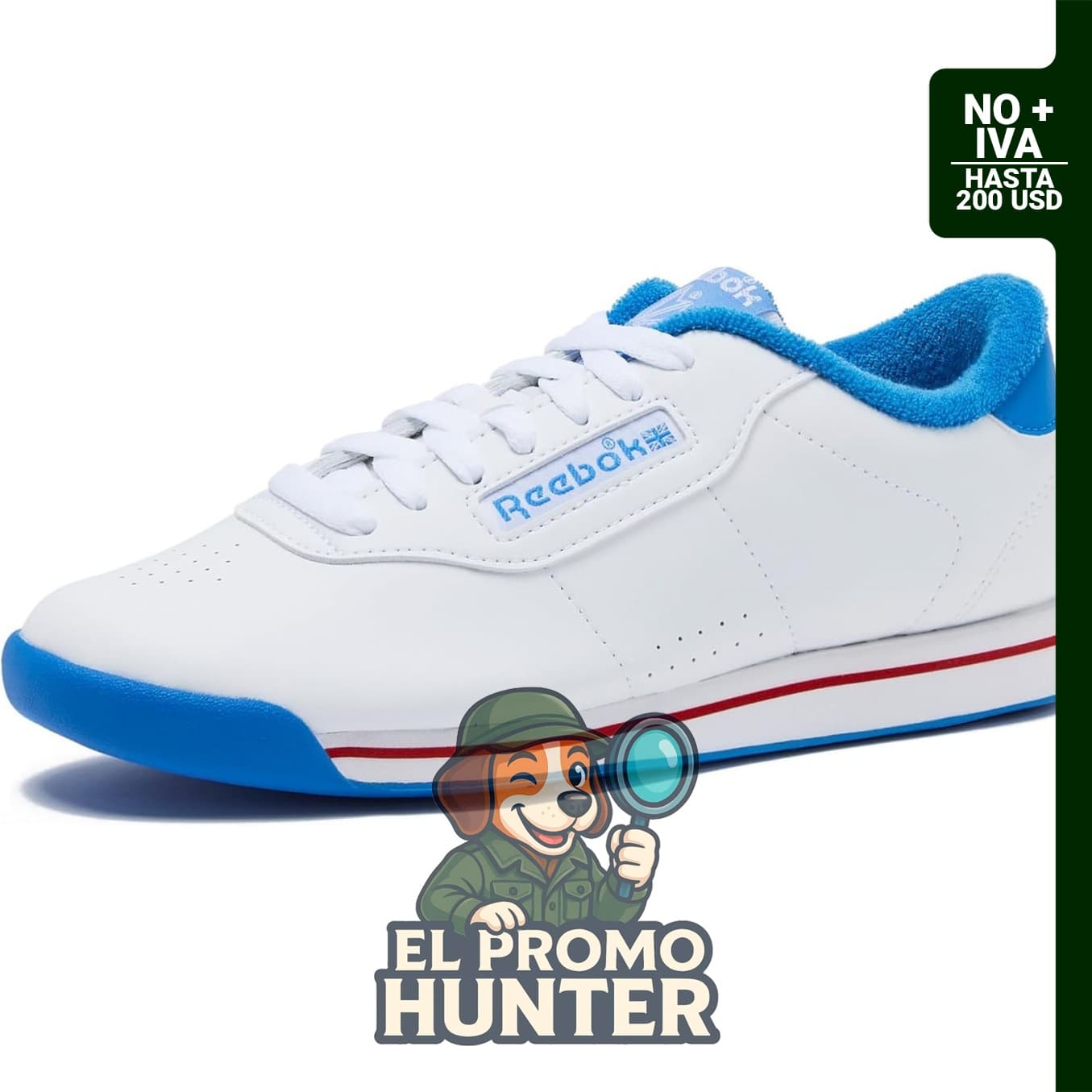 Zapatillas Reebok Princess para mujer, diseñadas para caminar y uso diario.