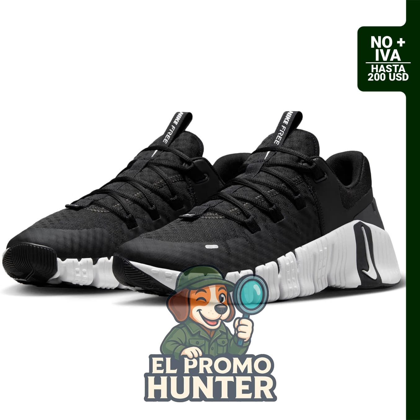 Tenis Nike Free Metcon 5 para hombre, diseñado para entrenamiento y actividades deportivas.