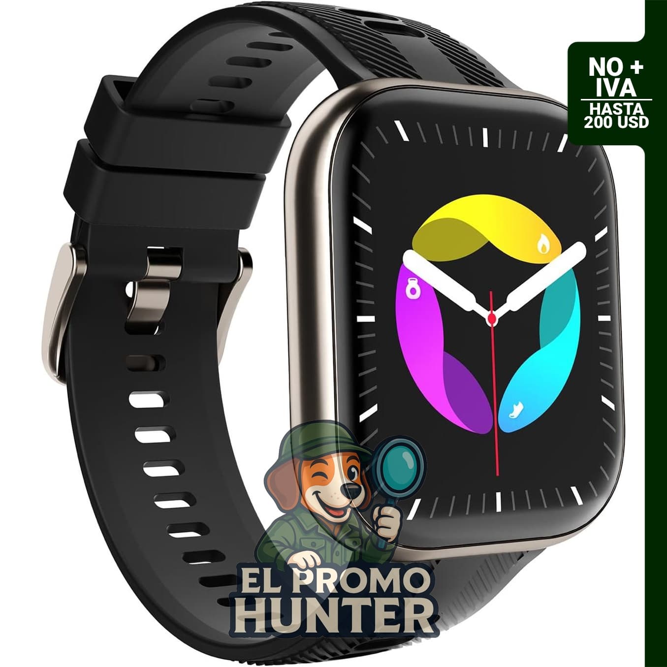 Reloj inteligente Zdkll HD de 1.88" (4.5 cm) con respuesta y llamadas, frecuencia cardíaca, sueño y 120 modos.
