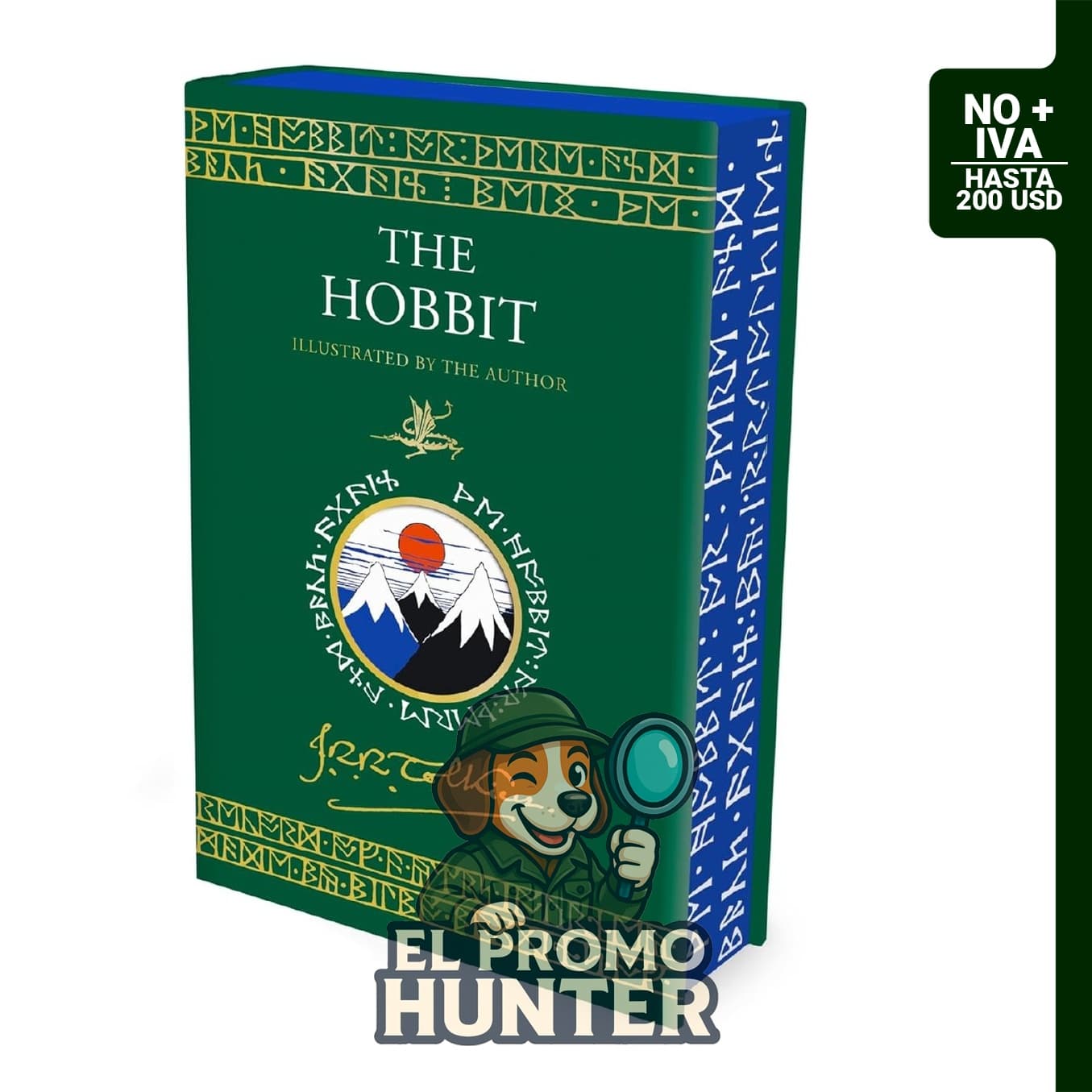 The Hobbit Illustrated by the Author, edición especial en tapa dura con bordes pintados.