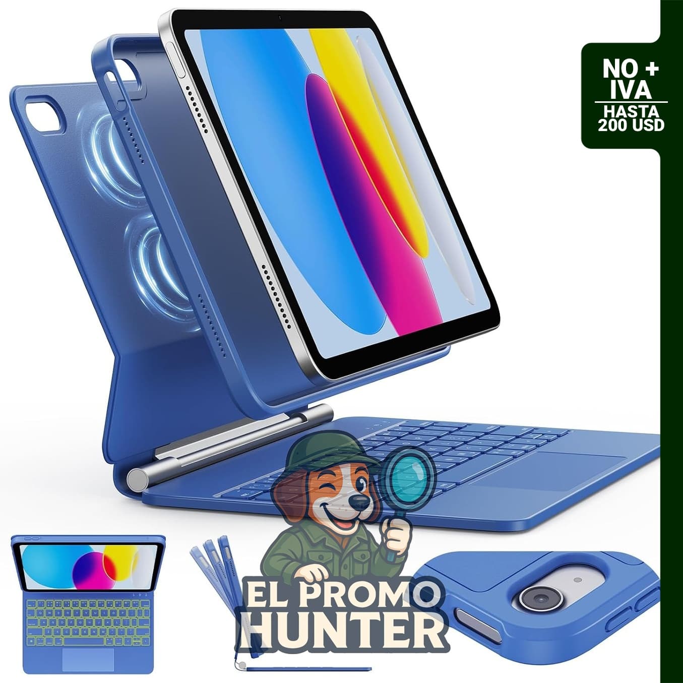 CHESONA Funda para iPad de 11ª (A16,2025) y 10ª generación (2022) con teclado.