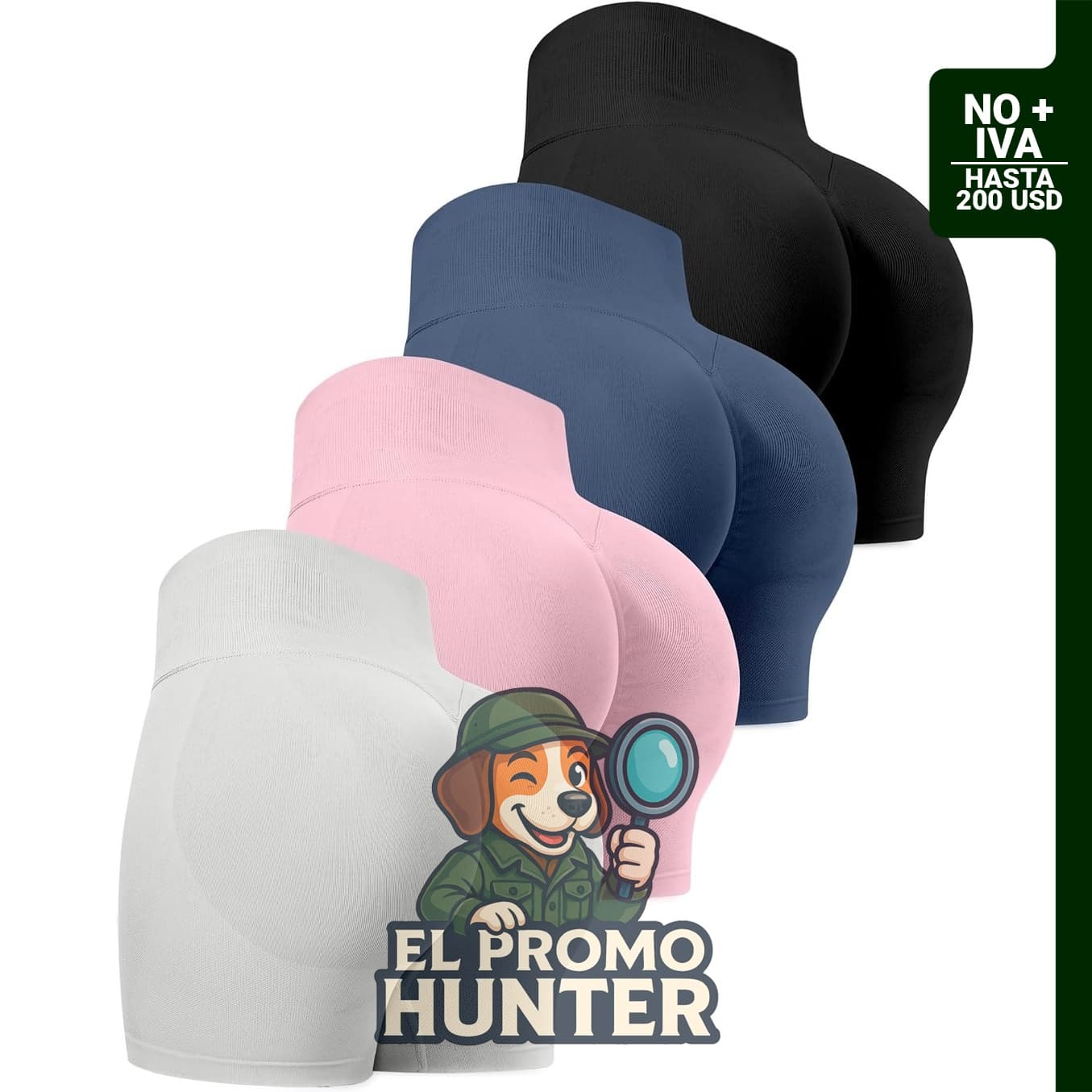 CHRLEISURE Pantalones cortos de entrenamiento para gimnasio, ciclista, cintura alta, sin costuras.