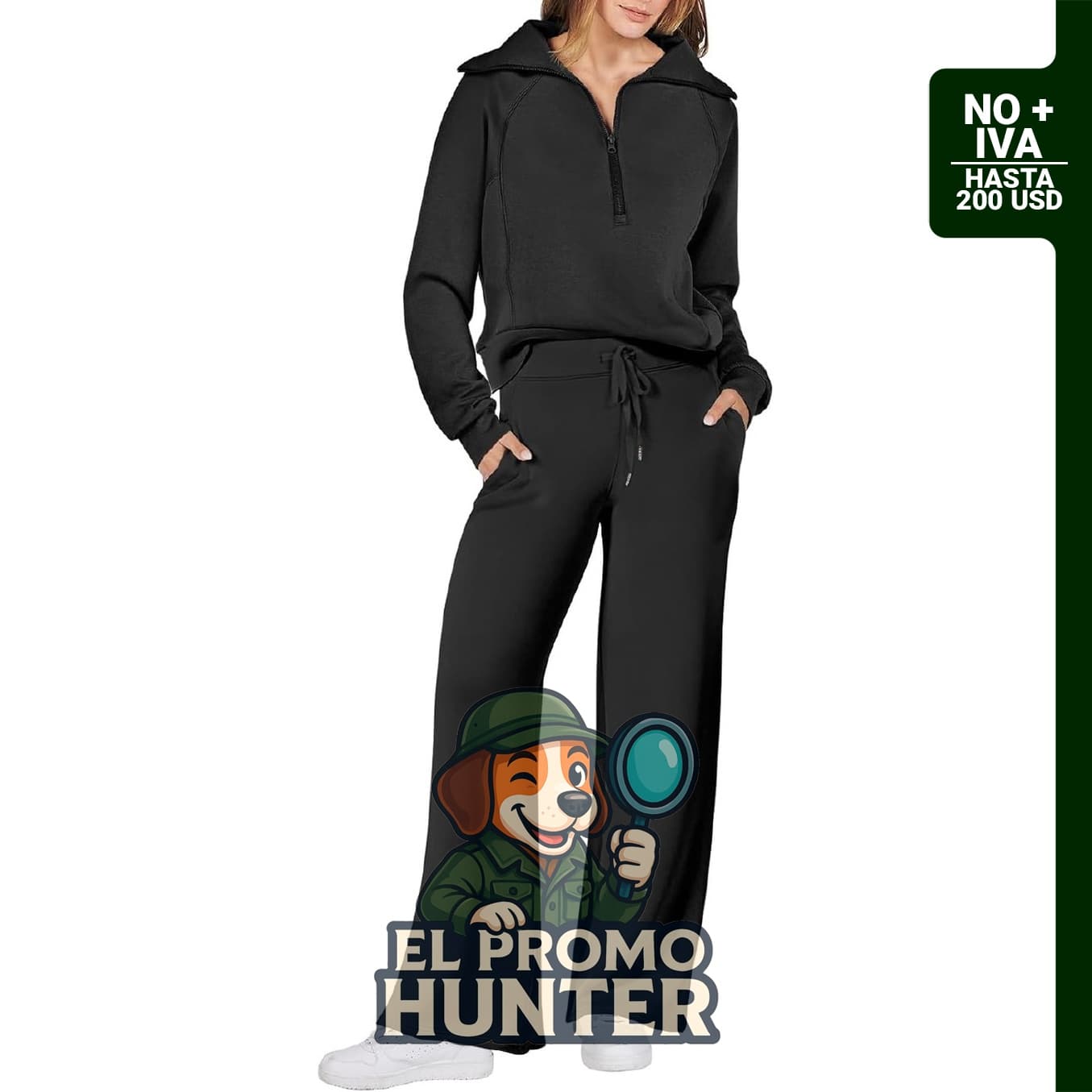 ANRABESS conjunto de 2 piezas para mujer, incluye pantalones de pierna ancha y parte superior.