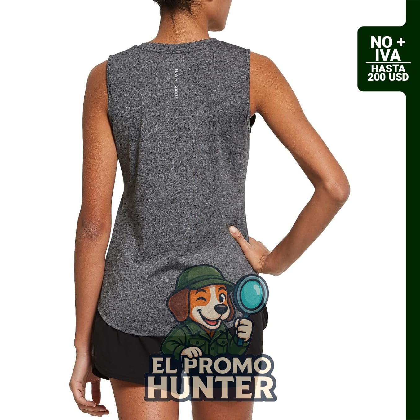Camiseta sin mangas de entrenamiento Baleaf para mujer, sin costuras, ajuste suelto.