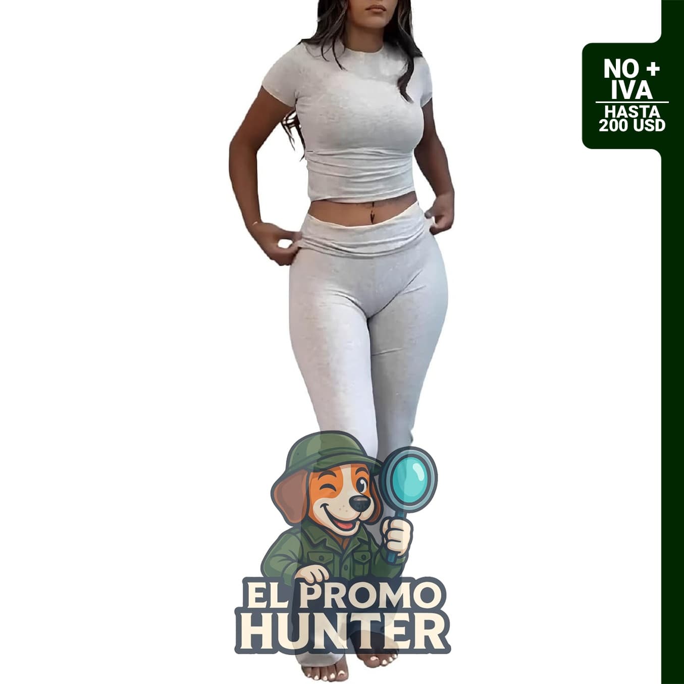 Conjunto de pantalones deportivos de dos piezas, franela de mangas cortas, cintura alta y pantalones acampanados para mujer.