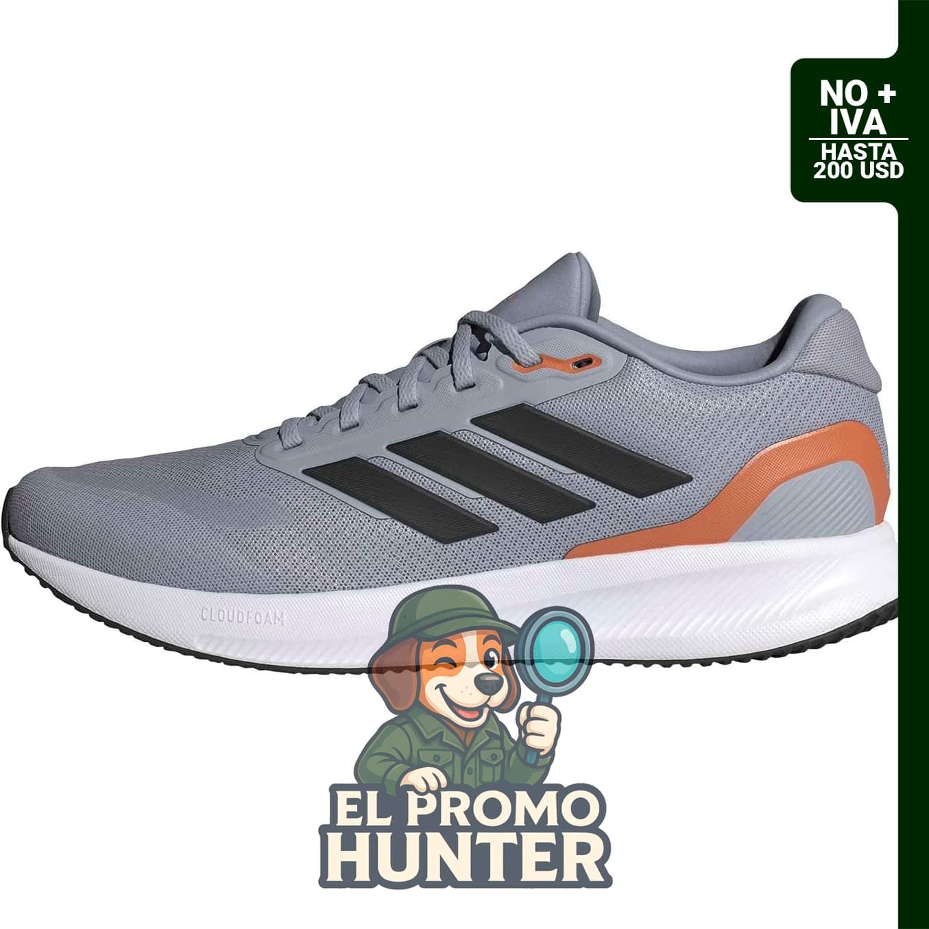 Adidas Tenis Run Falcon 5 para hombre, calzado deportivo.