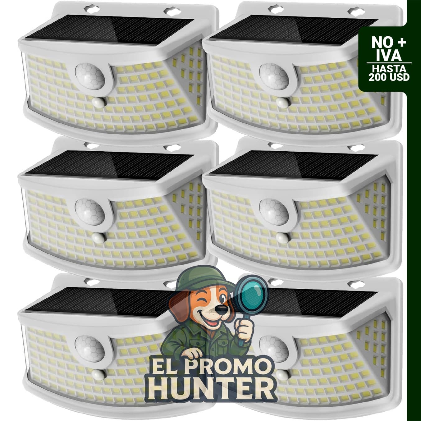 Aootek luces solares con sensor de movimiento para exteriores, 120 LED.