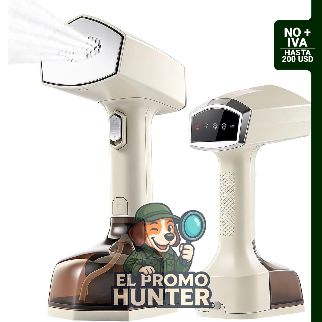 Vaporizador de ropa de mano DURASHUN, 1400 W, tanque de 11.8 fl oz.