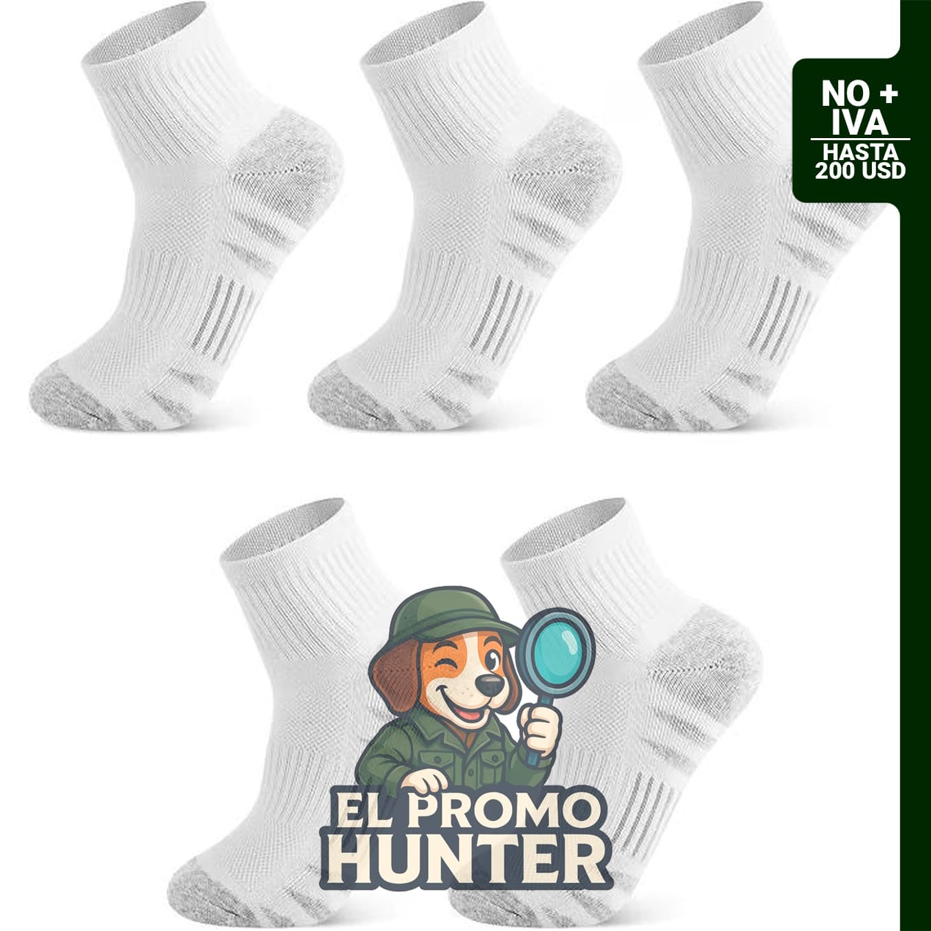 Ipletix Calcetines Tobilleros para Mujeres, Paquete de 5.