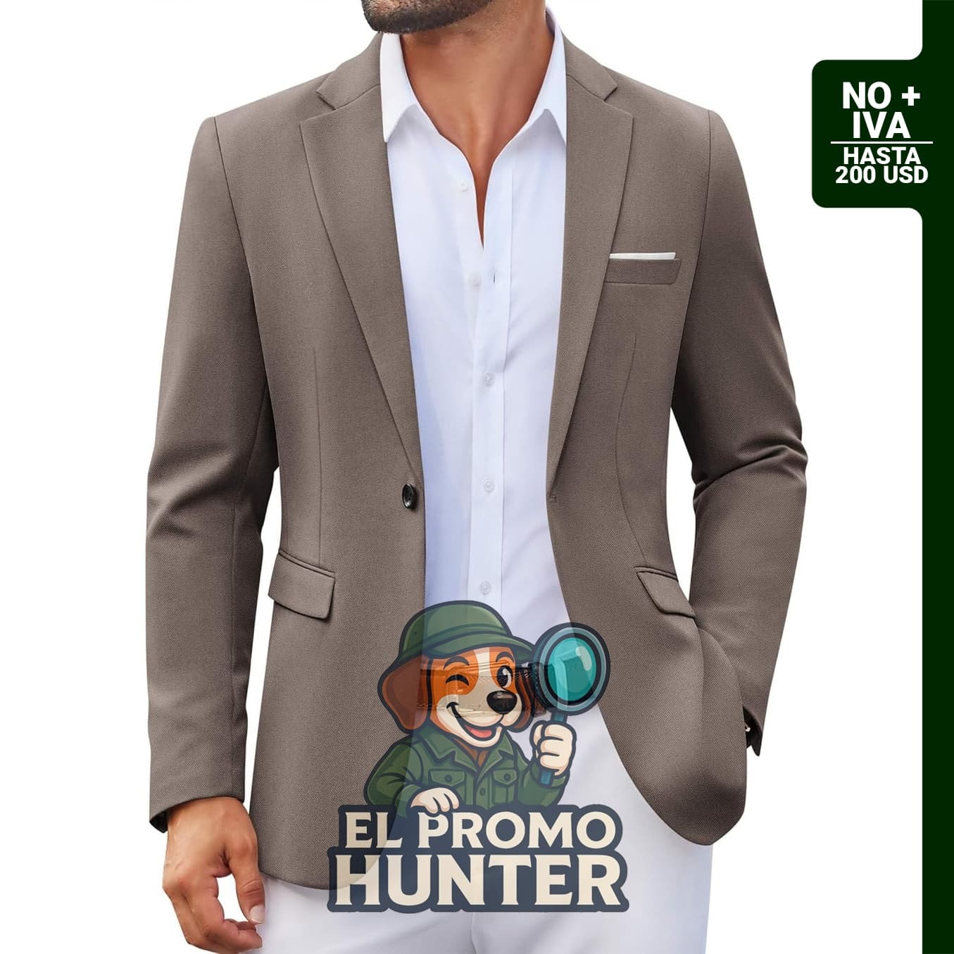 COOFANDY Blazer Casual para Hombre de Un Botón, chaqueta ligera para uso deportivo.