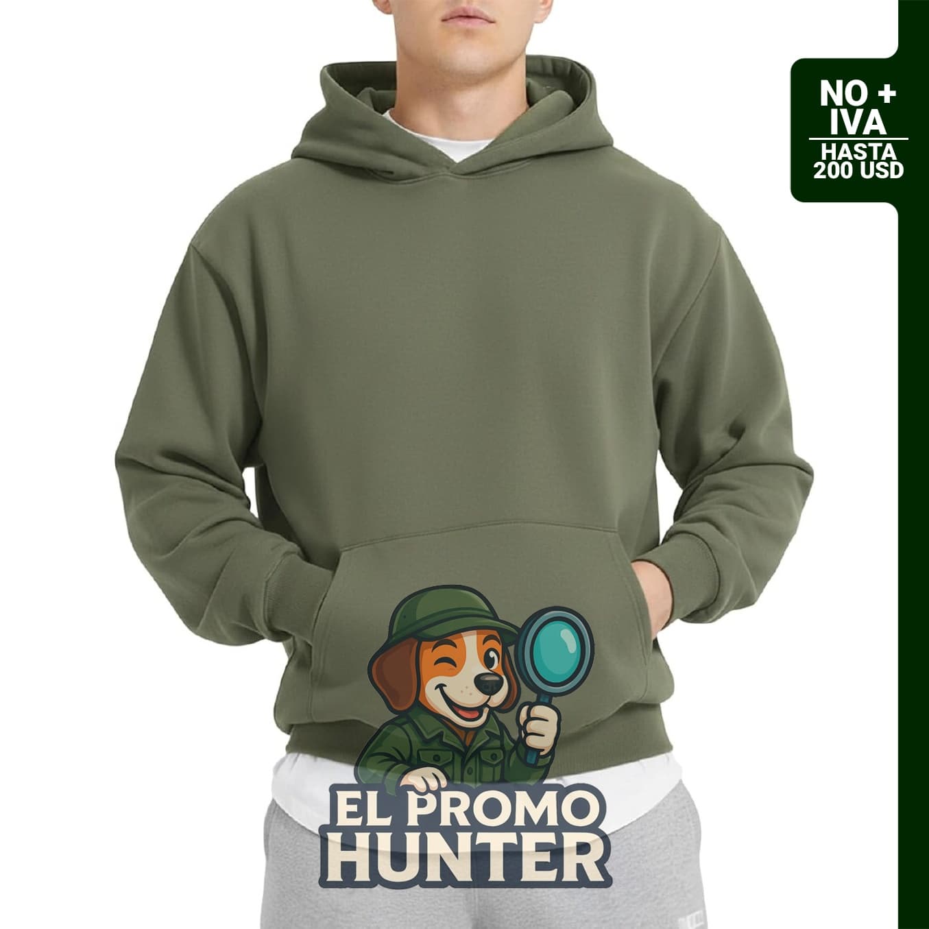 PAODIKUAI Sudadera con capucha para hombre, ajuste holgado, manga larga, con bolsillo.