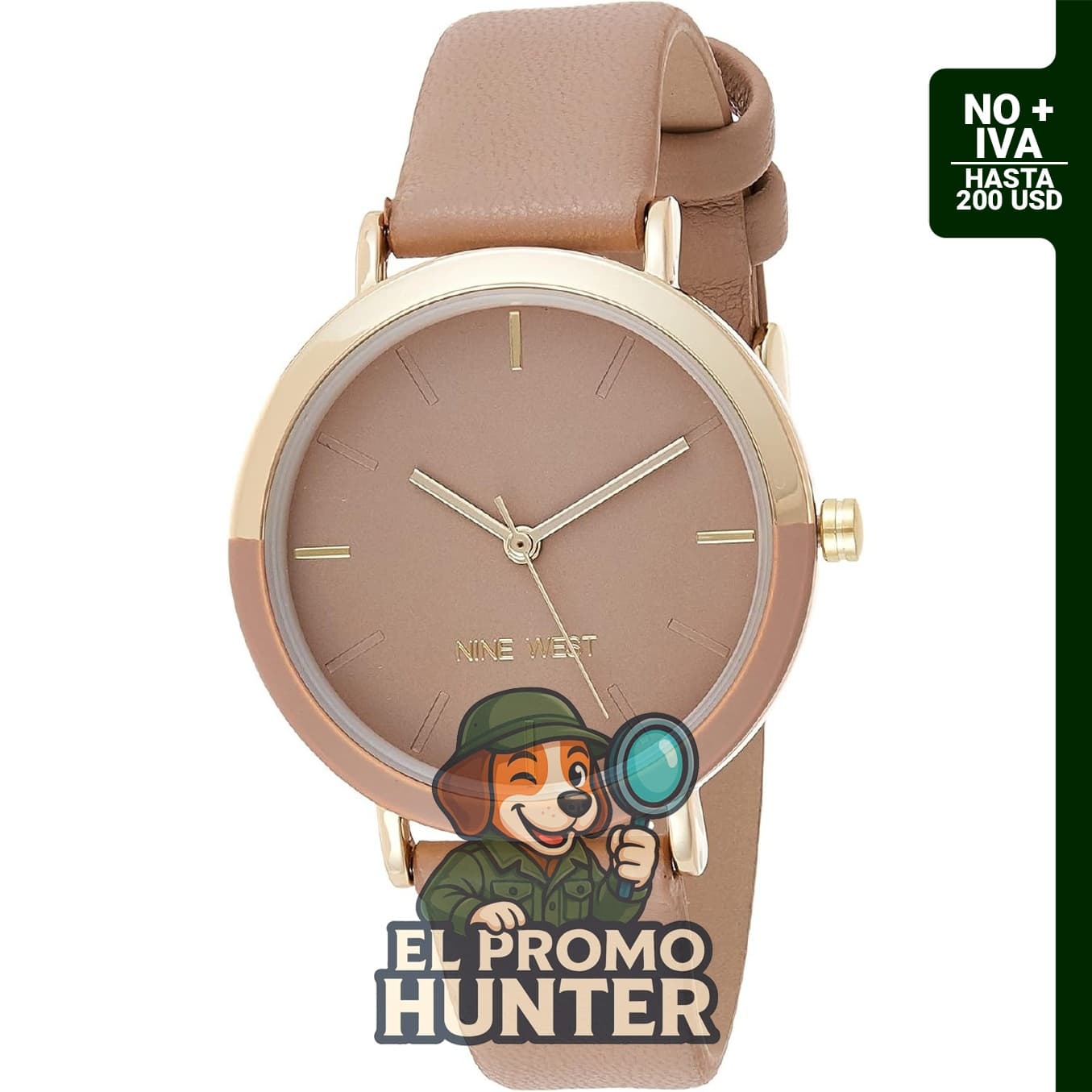 Reloj Nine West con correa para mujer.