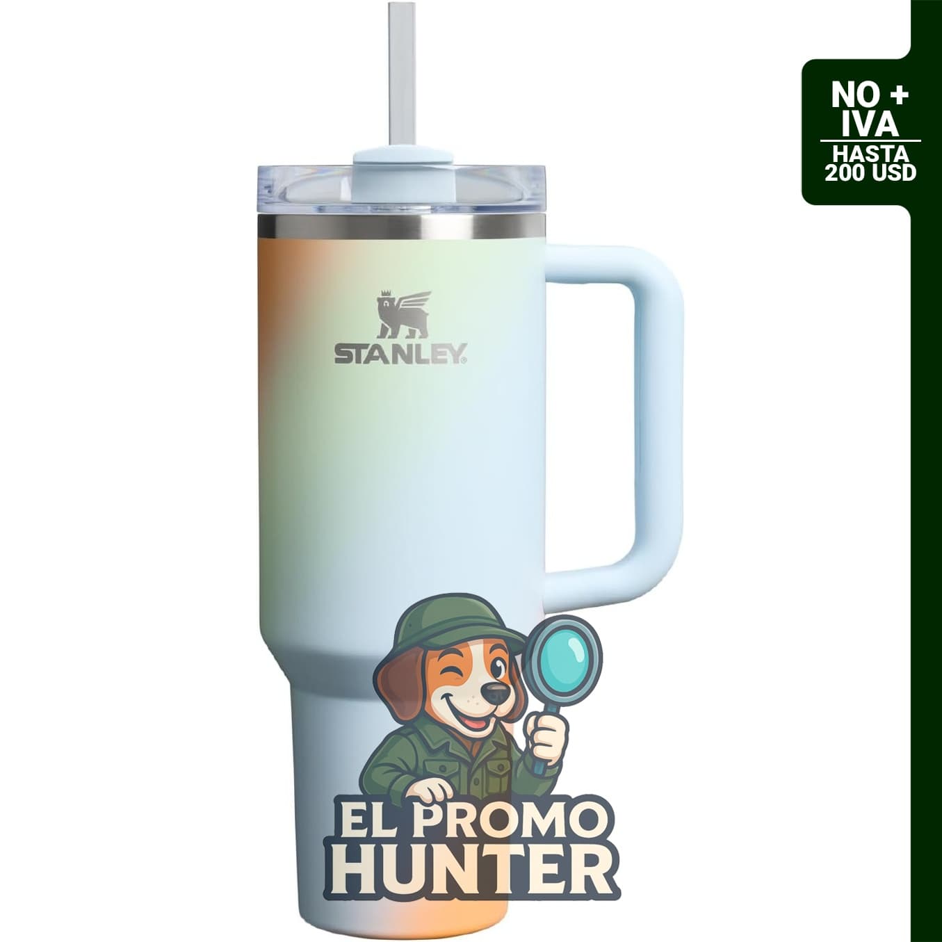 STANLEY Quencher H2.0 Flow State - Vaso de 40 onzas (1.18 L), espiral de amanecer