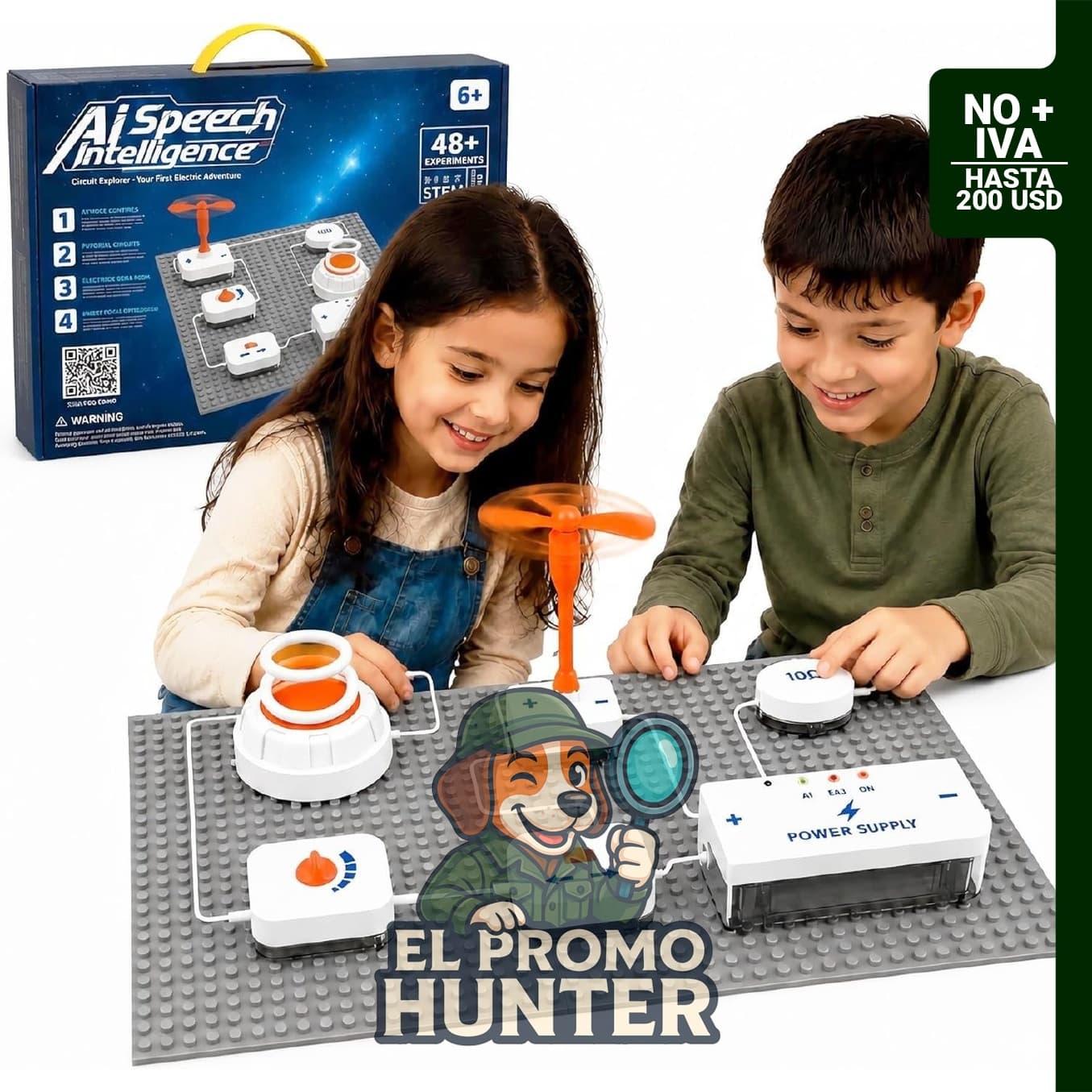 Kit de ciencia STEM para niños de SowthDetricy, incluye 22 piezas para exploración de circuitos electrónicos.