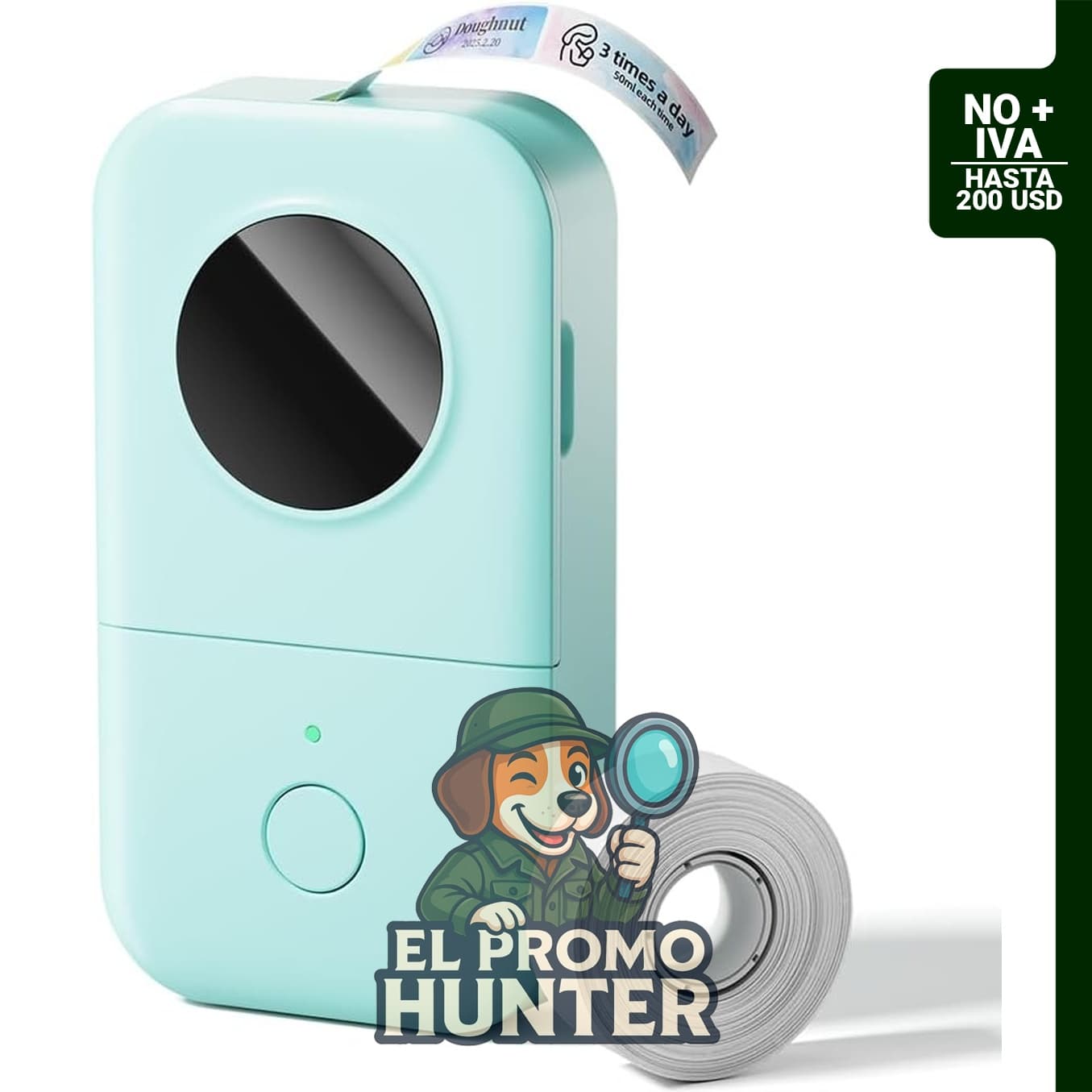 Phomemo D30, máquina etiquetadora Bluetooth mini con cinta.