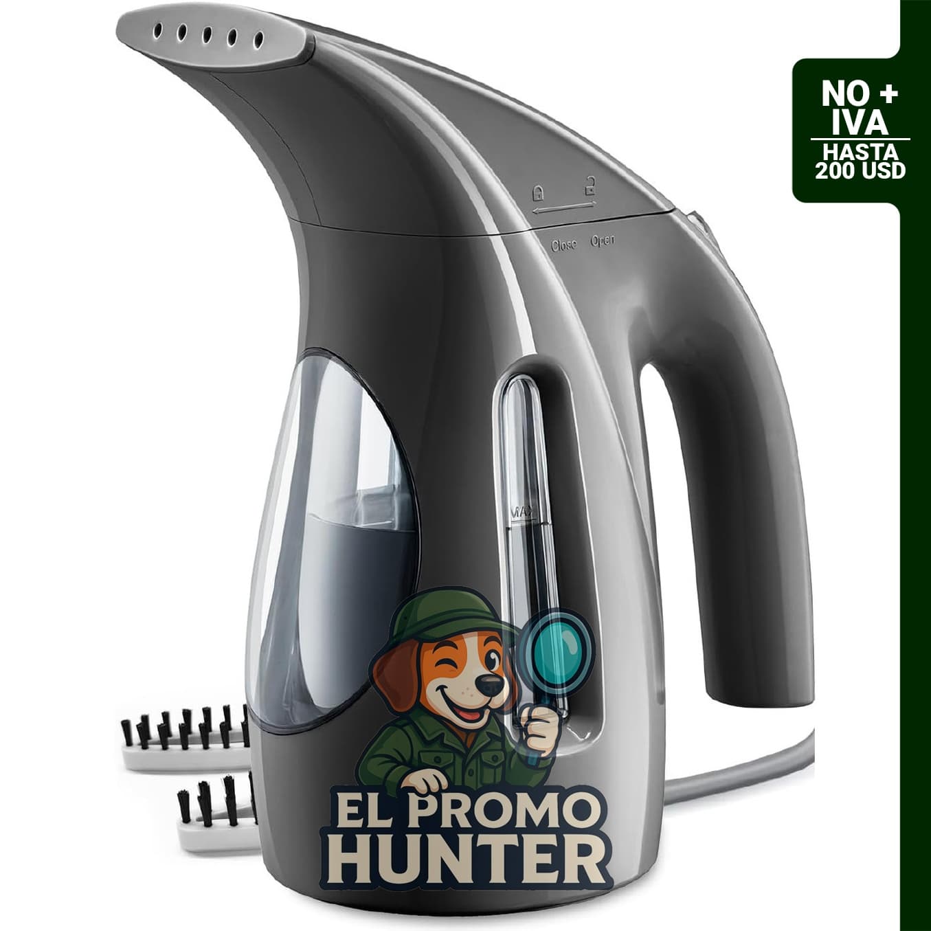 HiLIFE Vaporizador portátil para ropa, 240 ml, 700 W, diseño de mano, para uso en 120V.