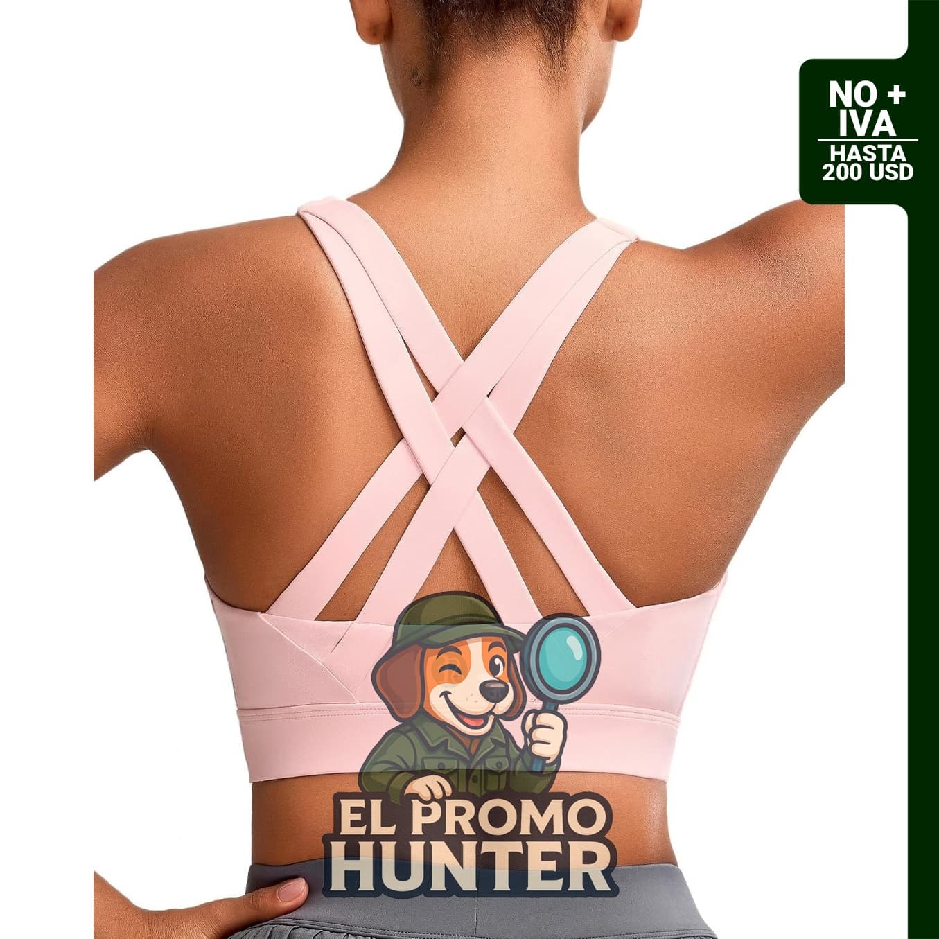 RUNNING GIRL Brasier deportivo de alto soporte para mujer, con copas moldeadas y tiras para correr.