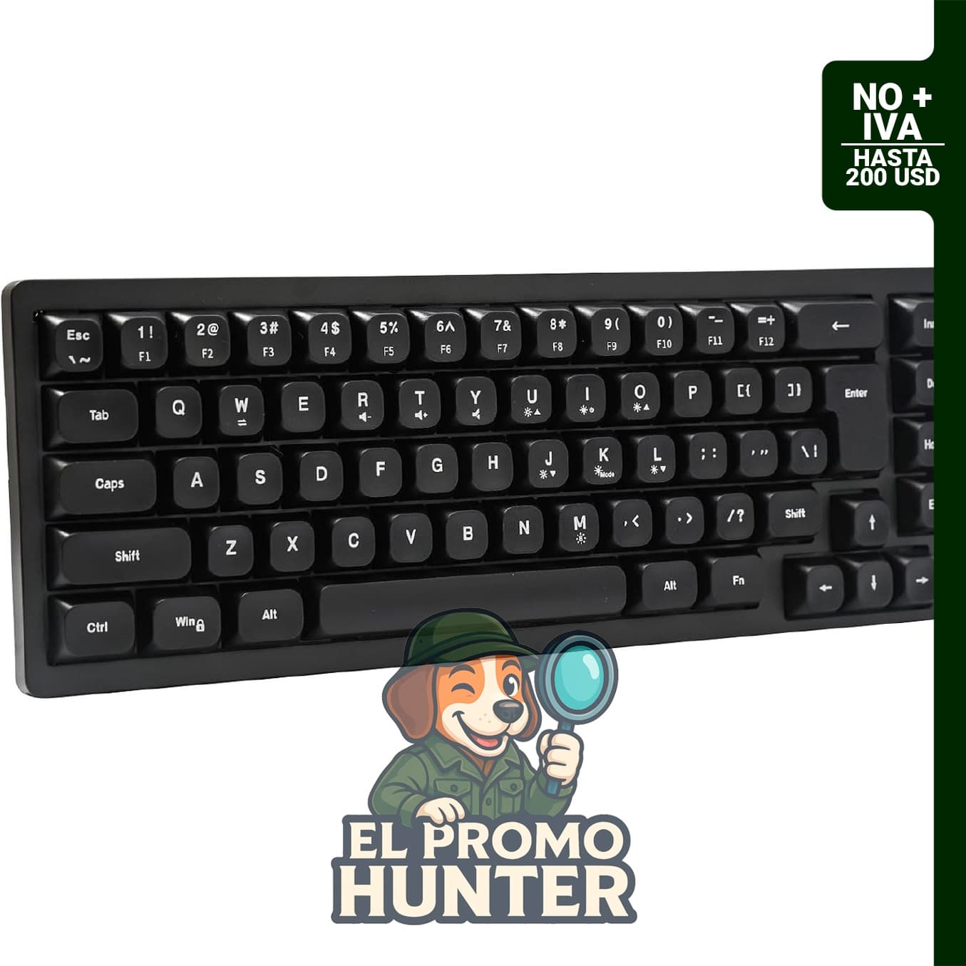 Teclado de Membrana para Juegos RGB, mini del 65% con retroiluminación LED y teclas no reemplazables de ABS.