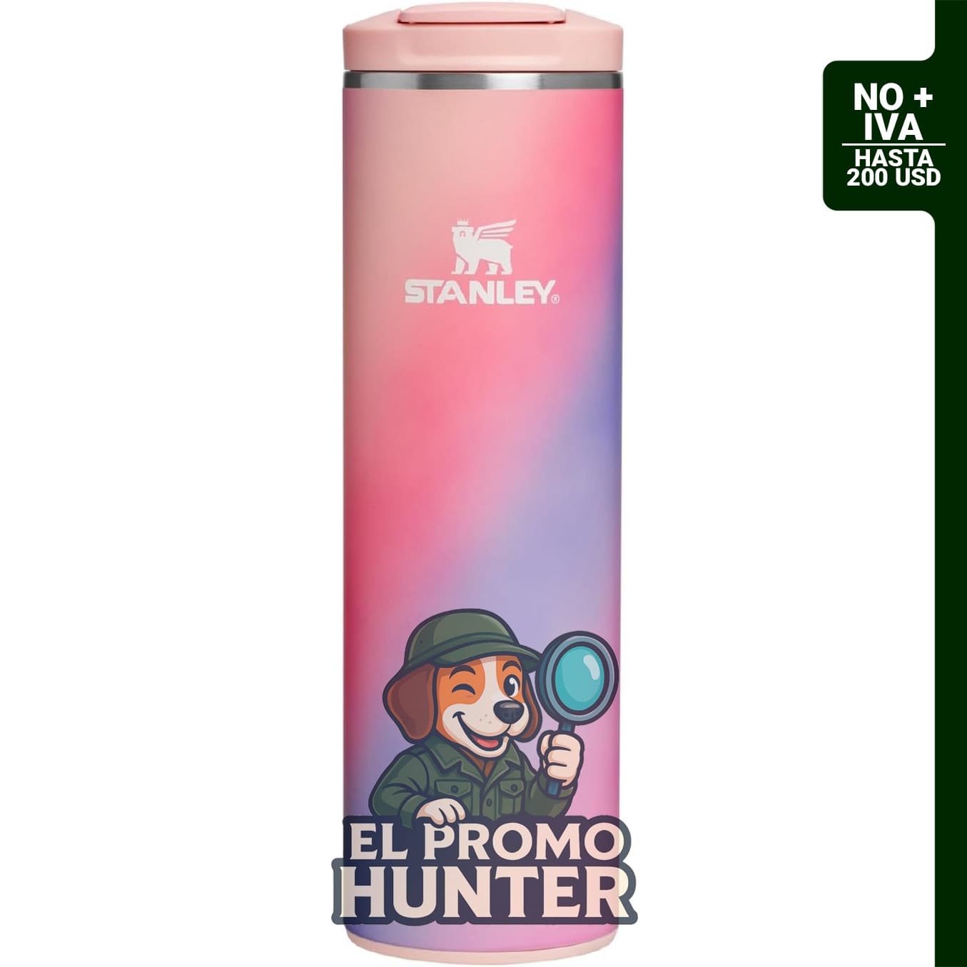 STANLEY Transit FlipTop - Taza de viaje de acero inoxidable aislado al vacío, 16 oz (473 ml).