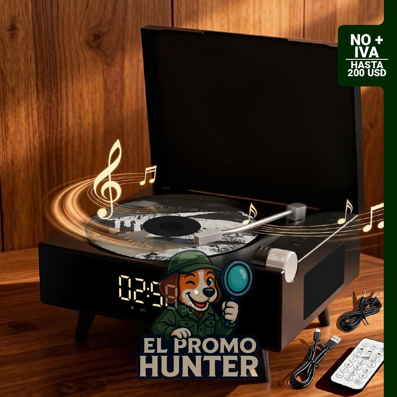 Reproductor de CD portátil Qobayleo con Bluetooth, altavoces estéreo duales y radio FM.